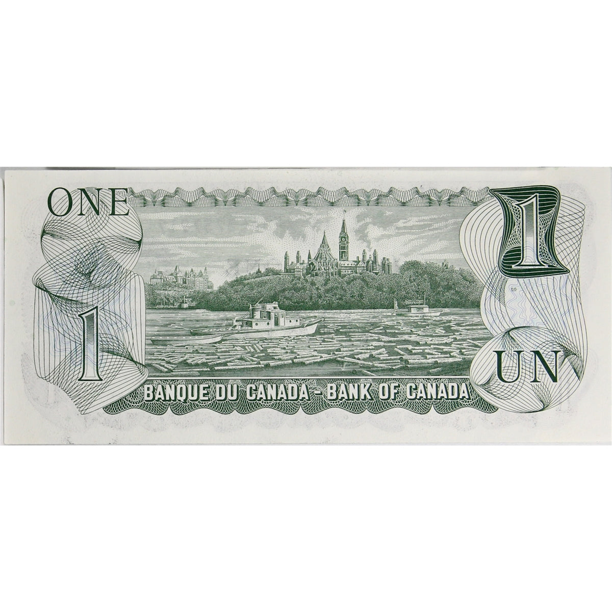 BC-46b 1973 Canada $1 Crow-Bouey, BAE, Uncirculated (MS60)