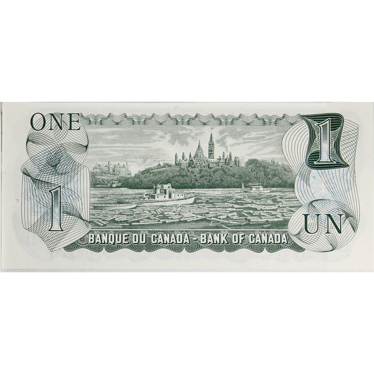 BC-46b 1973 Canada $1 Crow-Bouey, BAK, Choice Uncirculated (CUNC63)