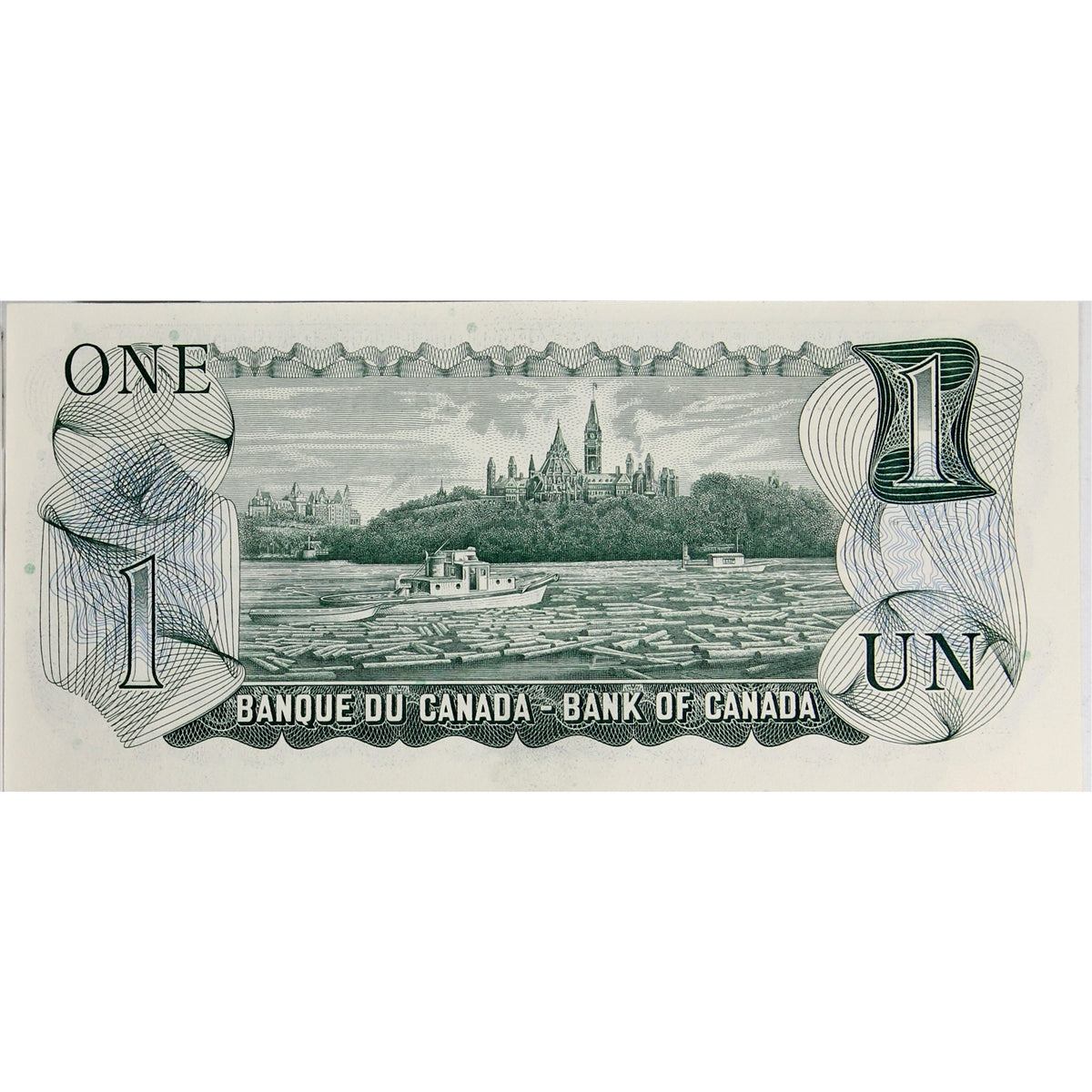 BC-46a 1973 Canada $1 Lawson-Bouey, AF, Uncirculated (MS60)