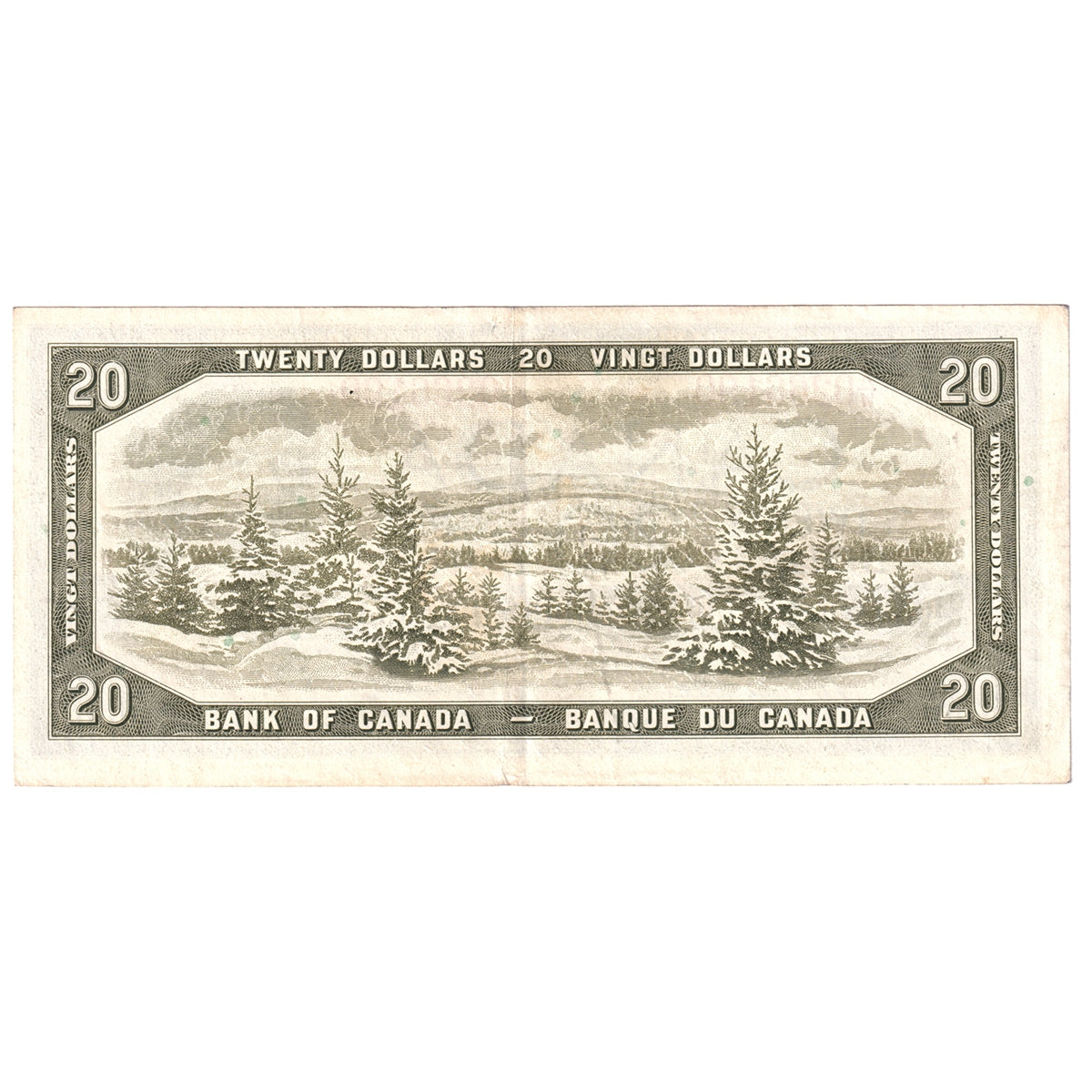 BC-41b 1954 Canada $20 Beattie-Rasminsky, A/W, EF-AU (EF45)