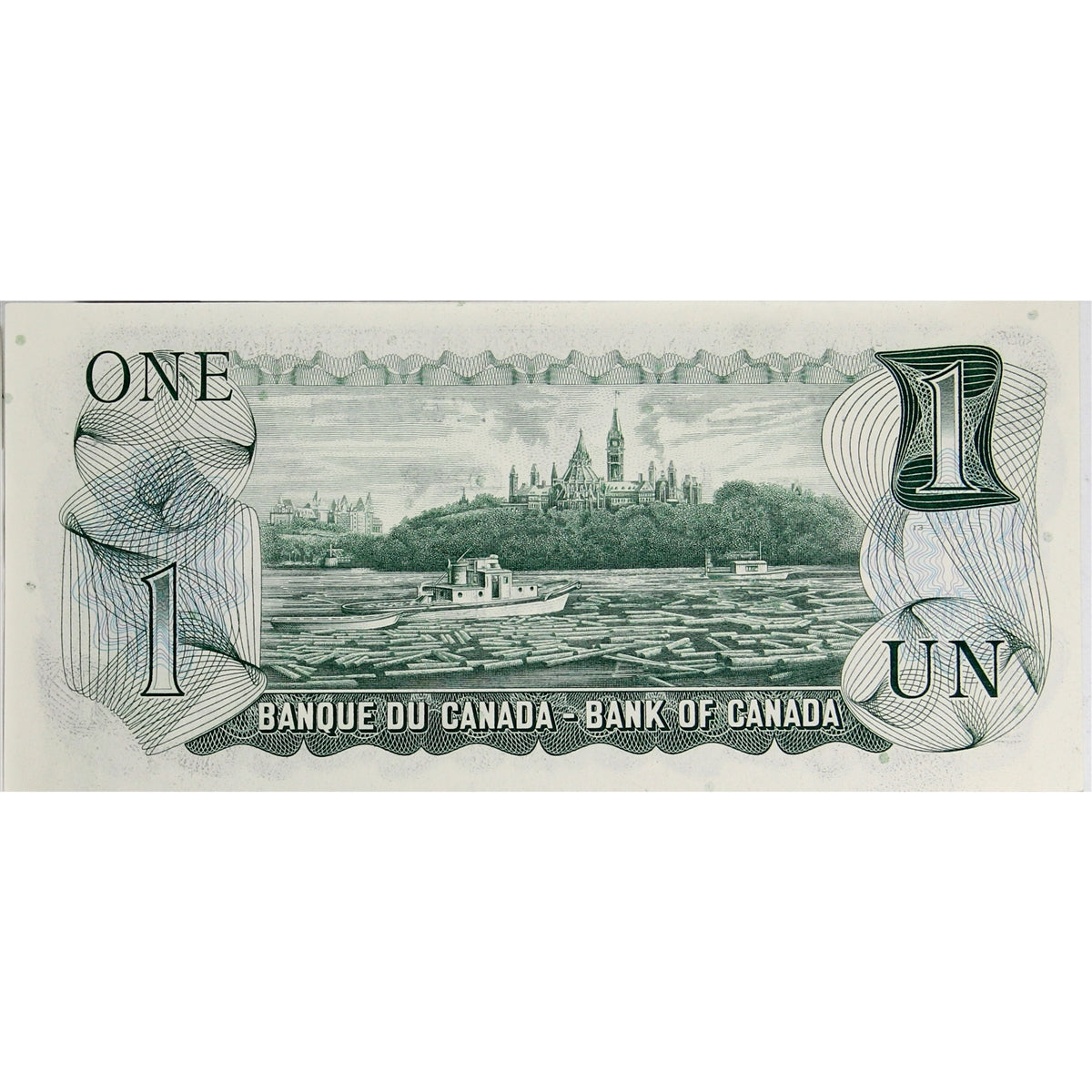 BC-46a 1973 Canada $1 Lawson-Bouey, FV, Choice Uncirculated (CUNC63)