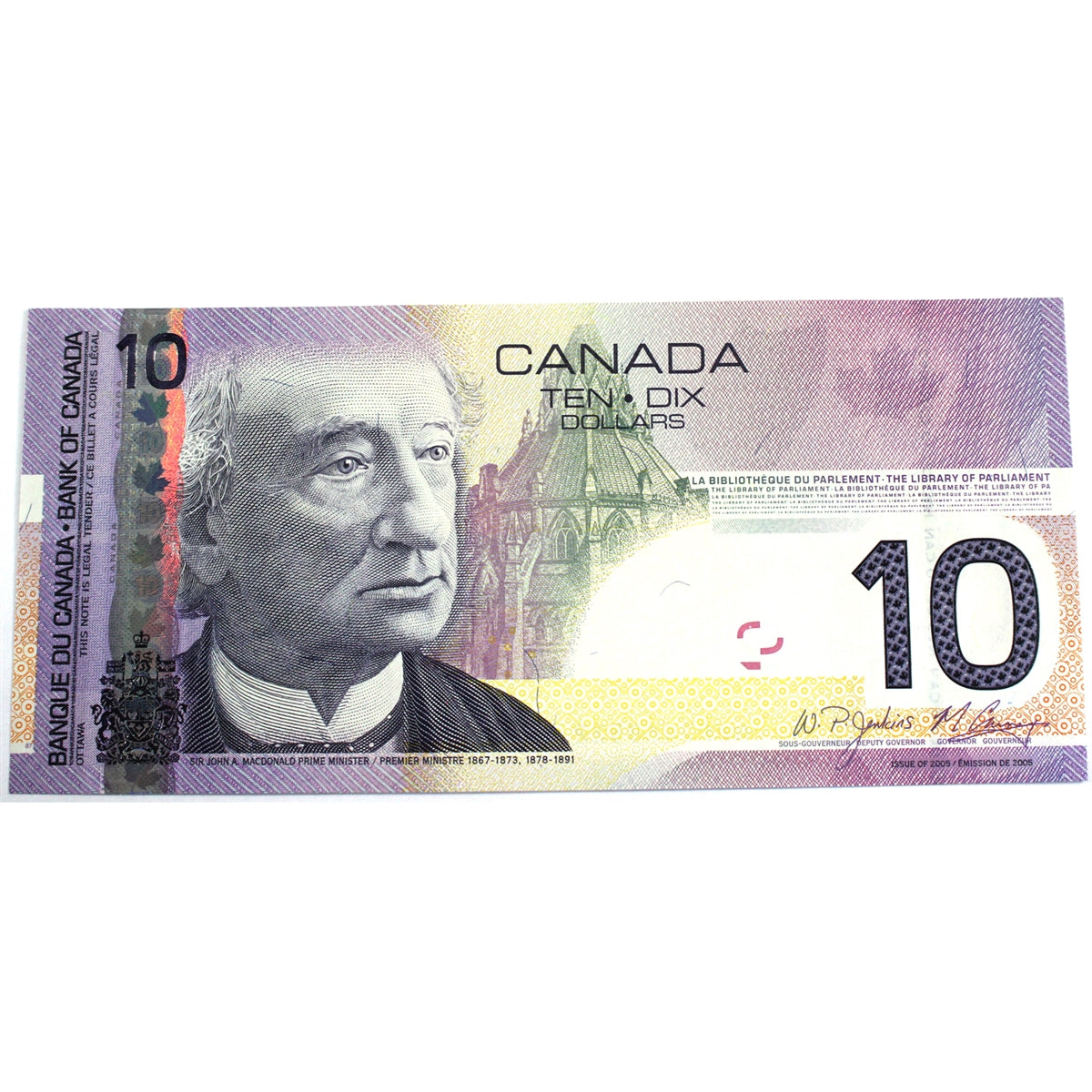 BC-68b 2008 Canada $10 Jenkins-Carney, BFF, Choice Uncirculated (CUNC63)