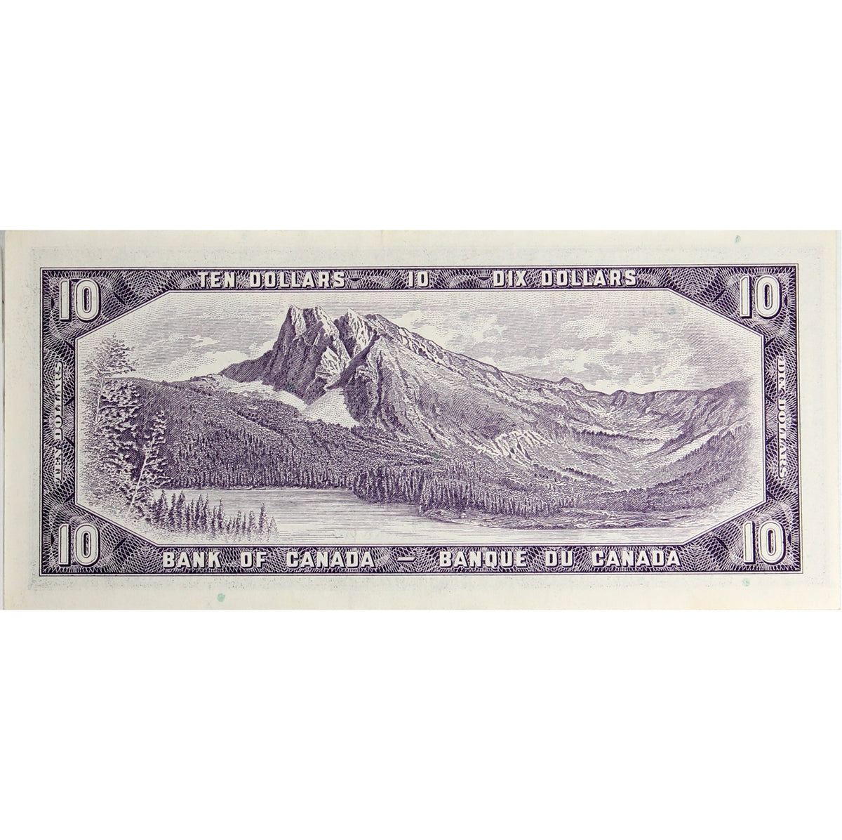 BC-40b 1954 Canada $10 Beattie-Rasminsky, R/V, EF-AU