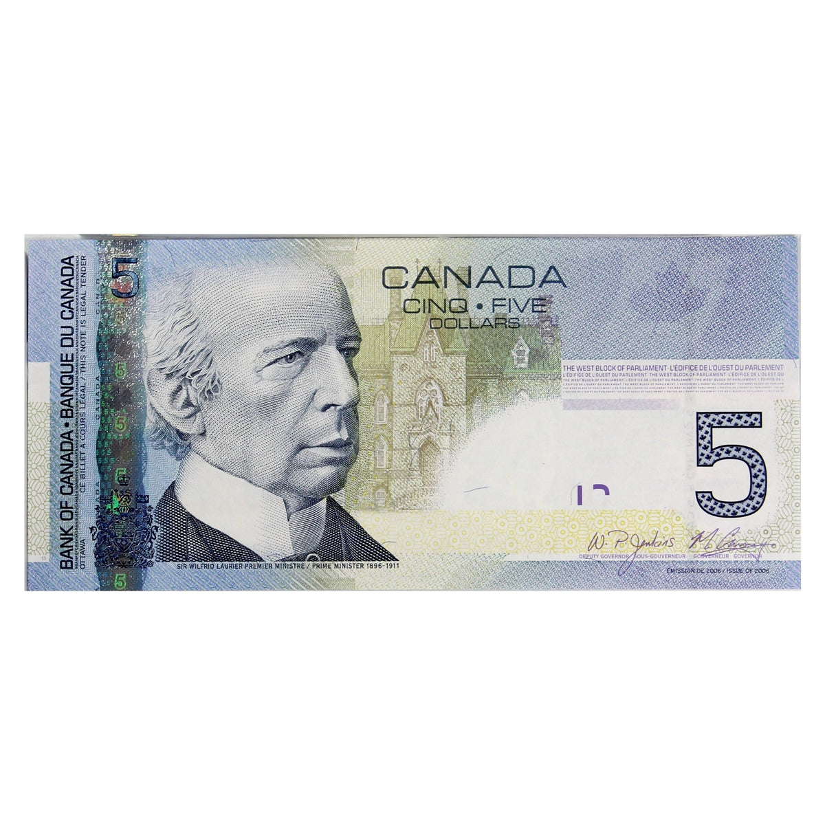 BC-67b-i 2010 Canada $5 Jenkins-Carney, HAA, Choice Uncirculated (CUNC63)