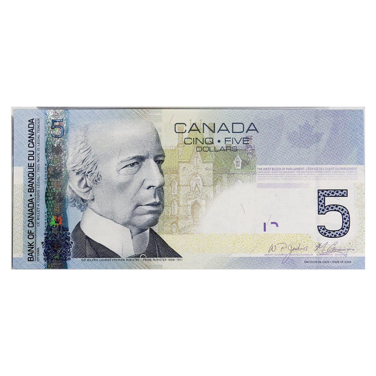 BC-67b-i 2010 Canada $5 Jenkins-Carney, HAB, Uncirculated (MS60)
