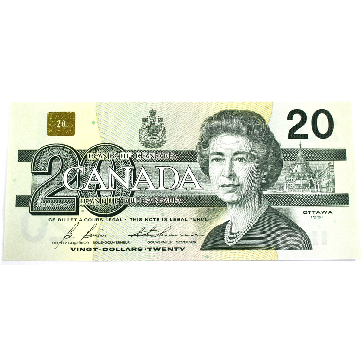 BC-58b 1991 Canada $20 Bonin-Thiessen, EVM, Choice Uncirculated (CUNC63)