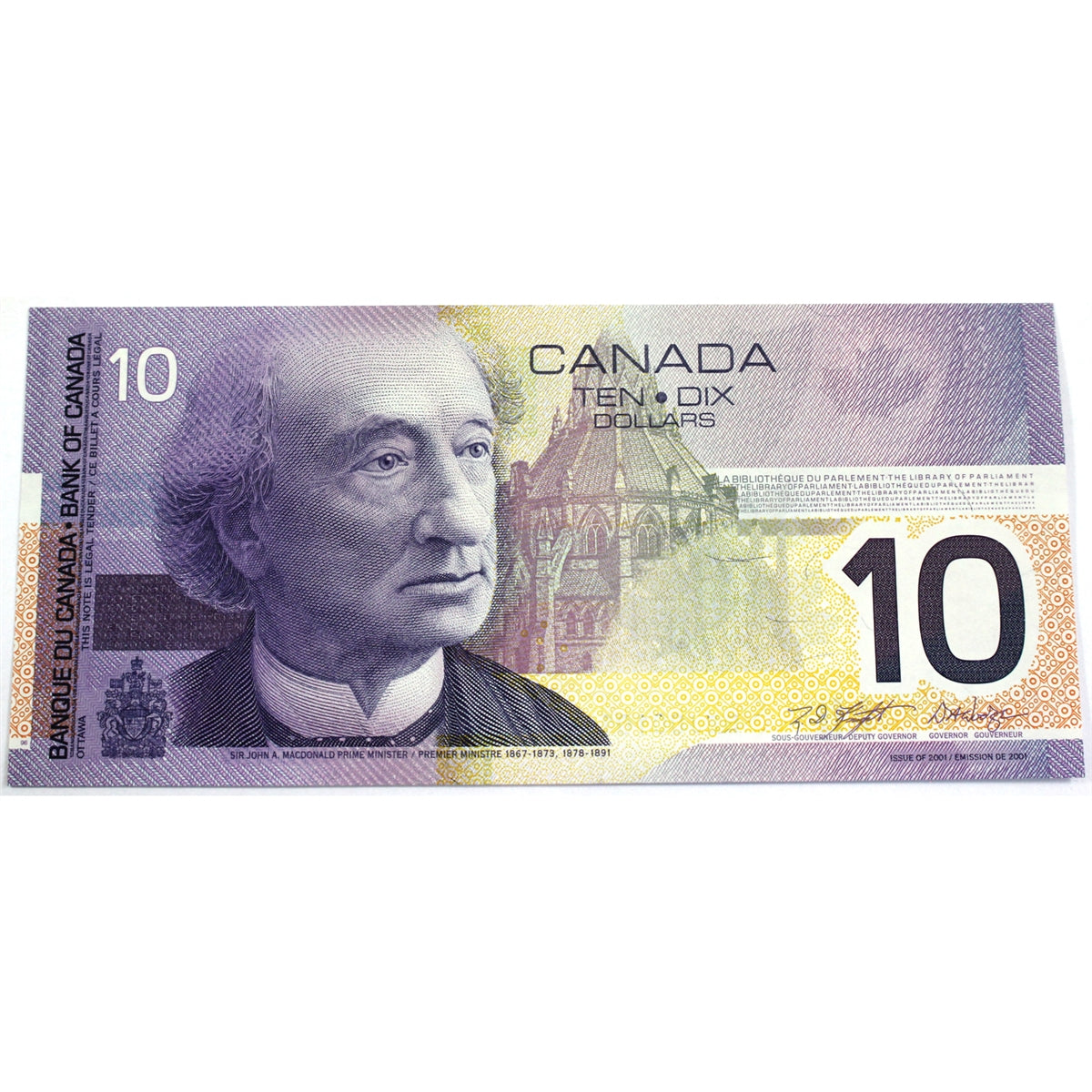 BC-63b-i 2002 Canada $10 Knight-Dodge, BEJ, Uncirculated (MS60)