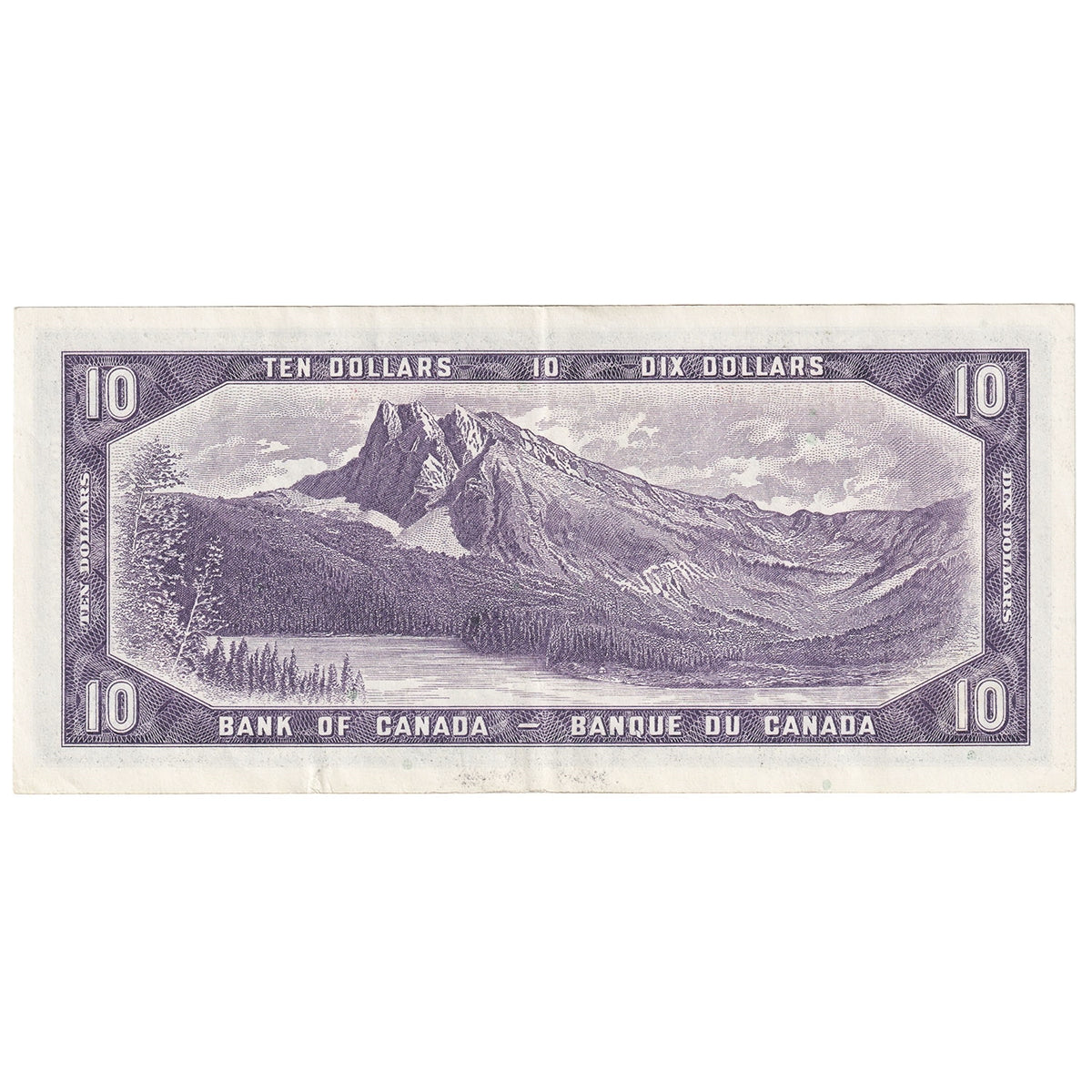 BC-40a 1954 Canada $10 Beattie-Coyne, A/T, VF-EF (VF30)