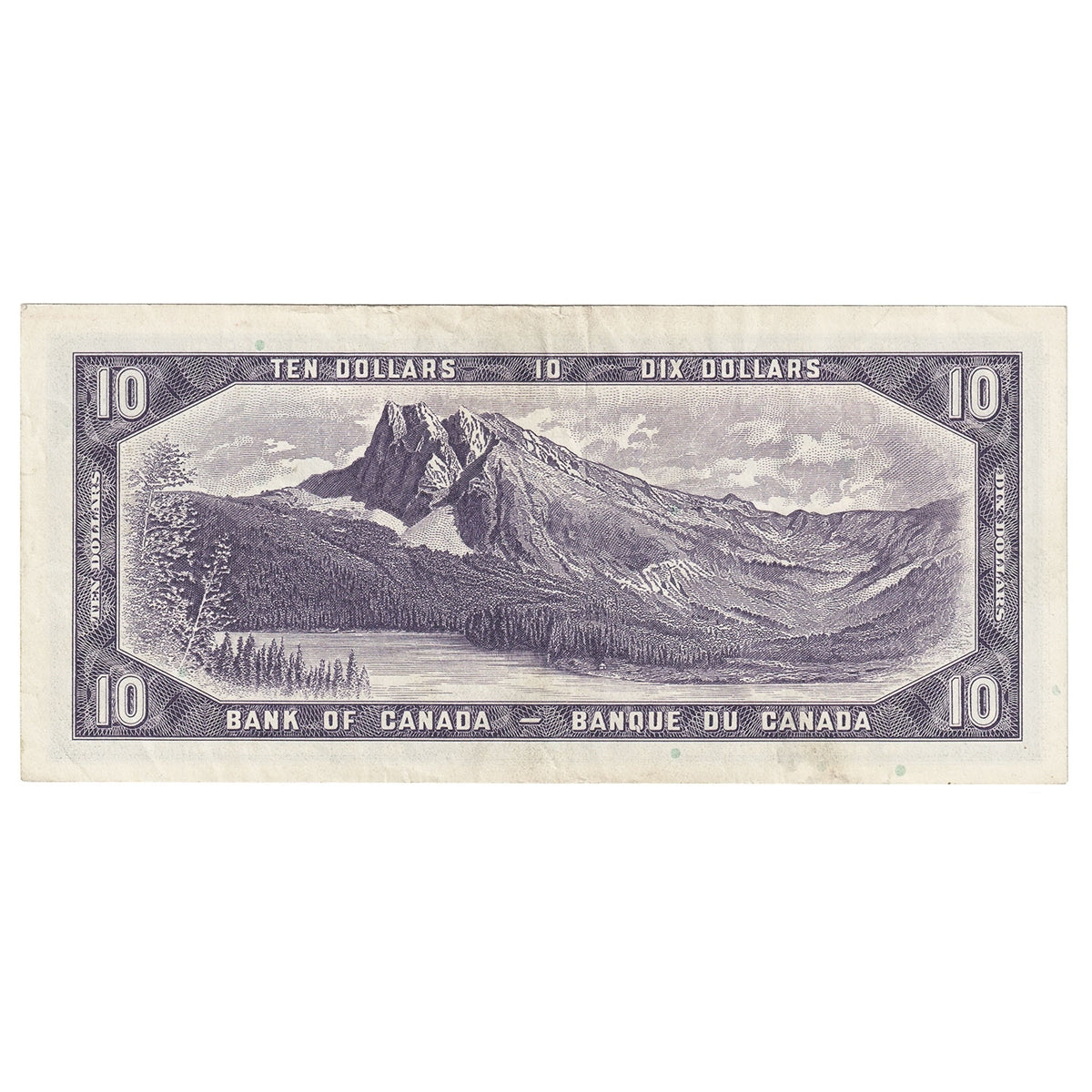 BC-40b 1954 Canada $10 Beattie-Rasminsky, R/T, EF