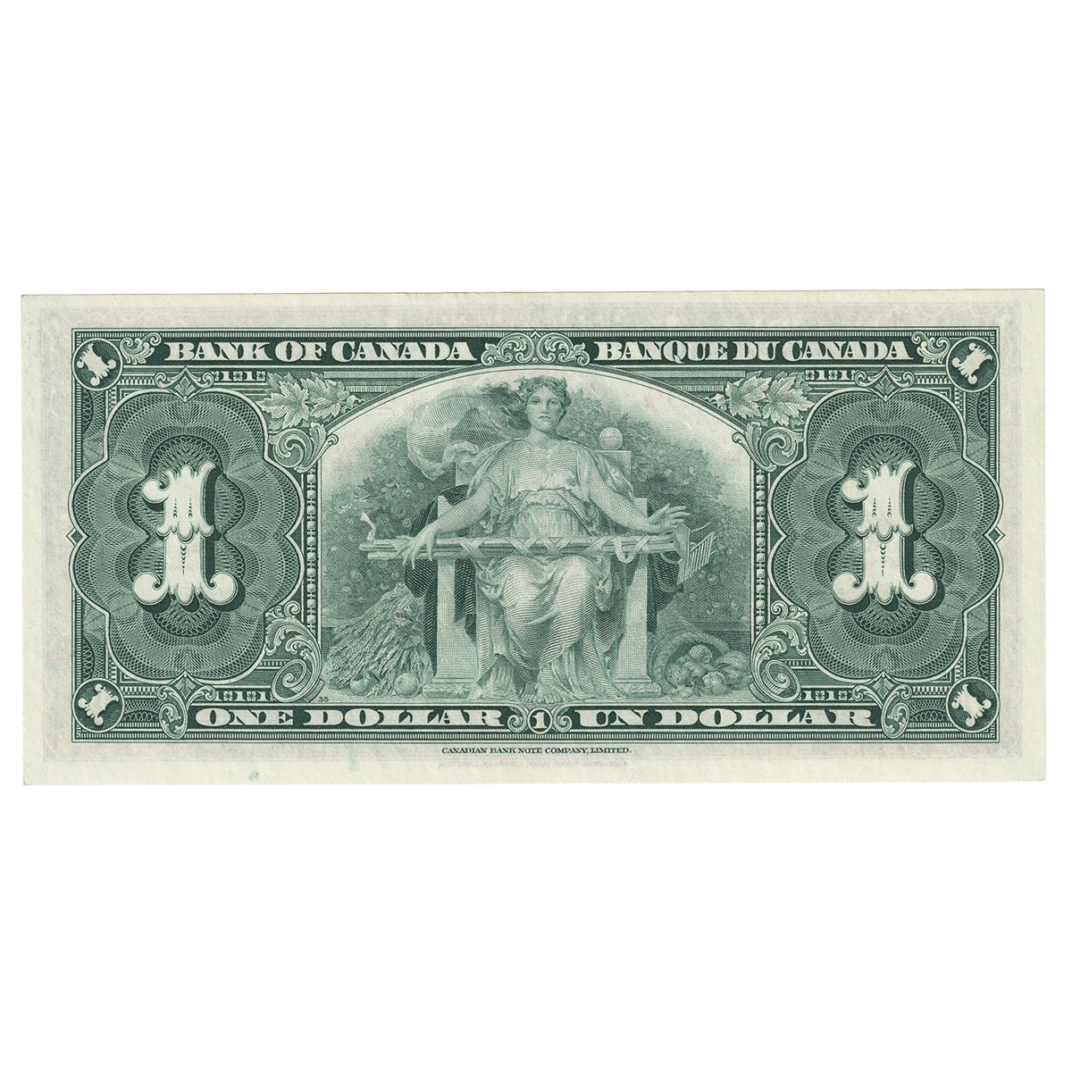 BC-21c 1937 Canada $1 Gordon-Towers, R/L, Uncirculated (MS60)