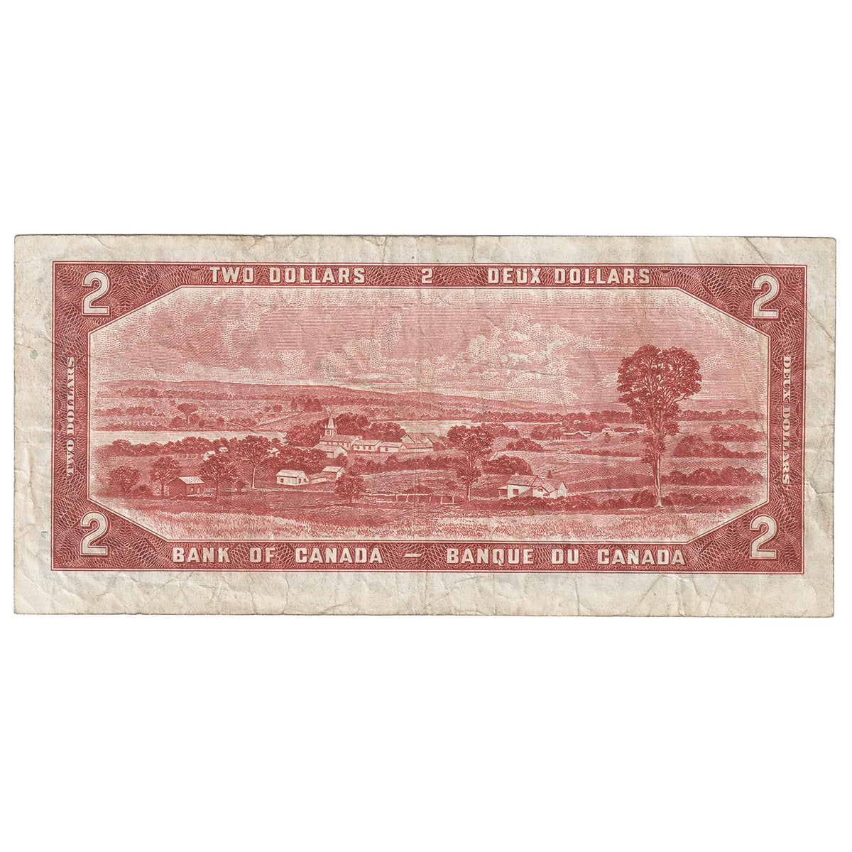 BC-30b 1954 Canada $2 Beattie-Coyne, Devil's Face, E/B, VF