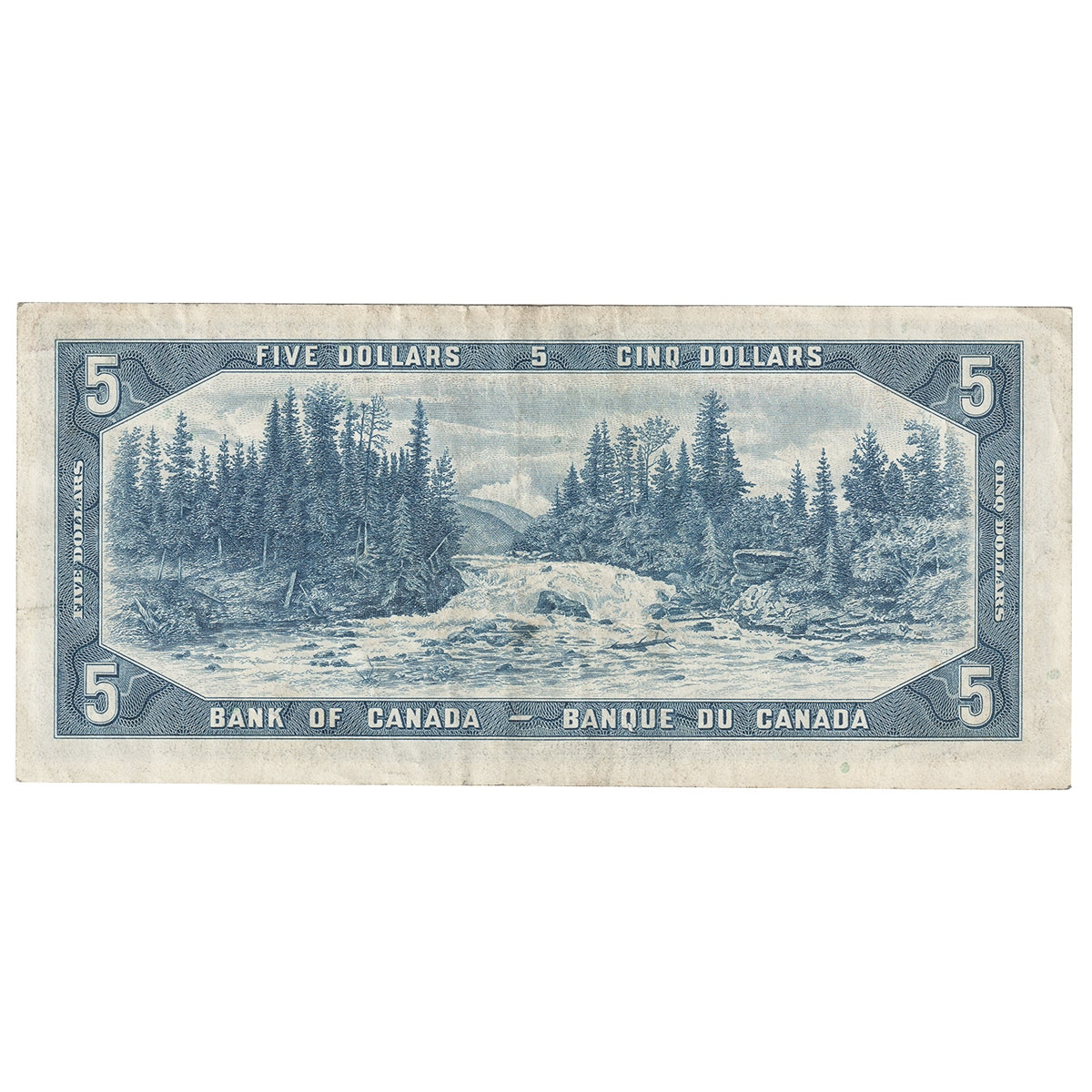 BC-39b 1954 Canada $5 Beattie-Rasminsky, G/S, VF