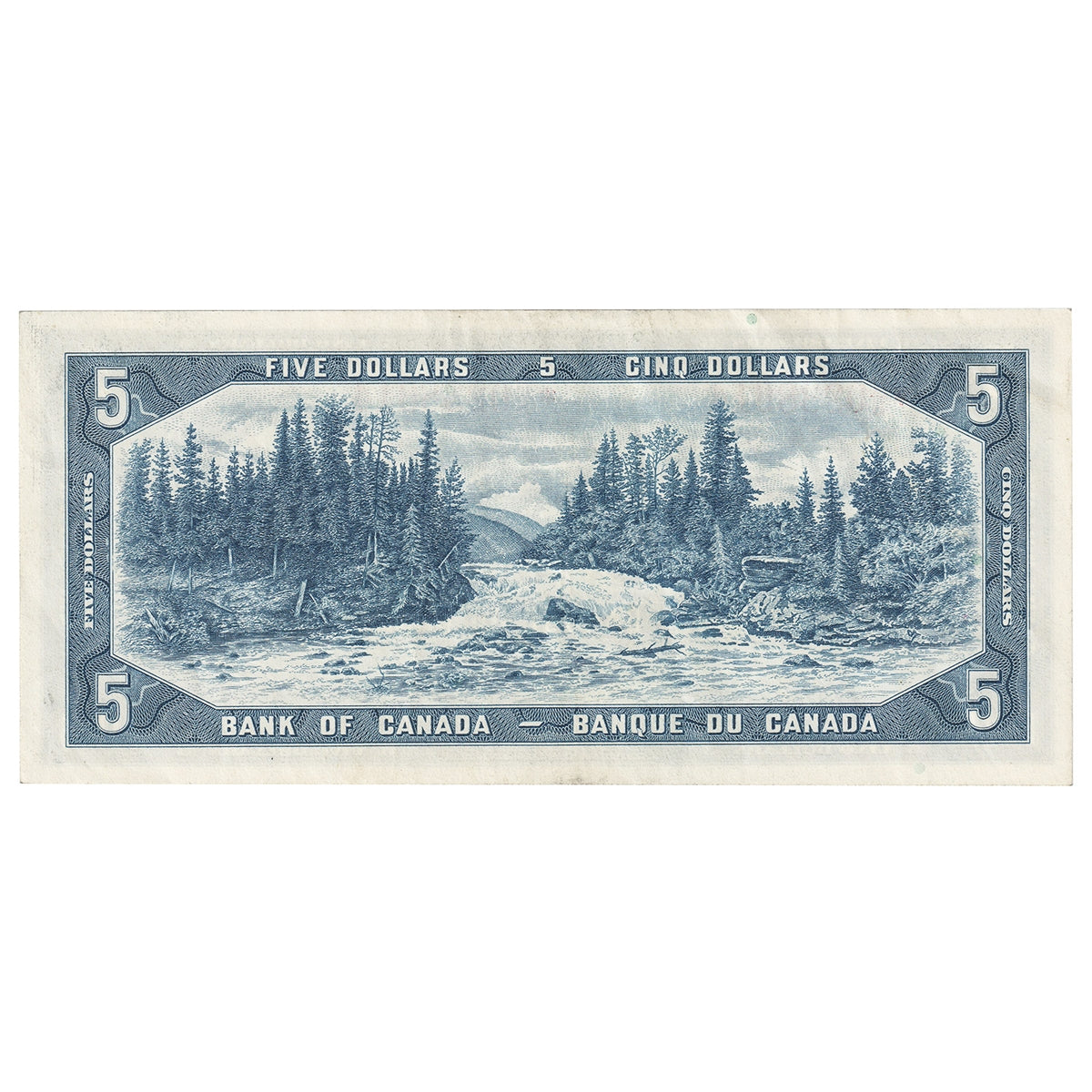 BC-39bA 1954 Canada $5 Beattie-Rasminsky, *N/S, VF-EF