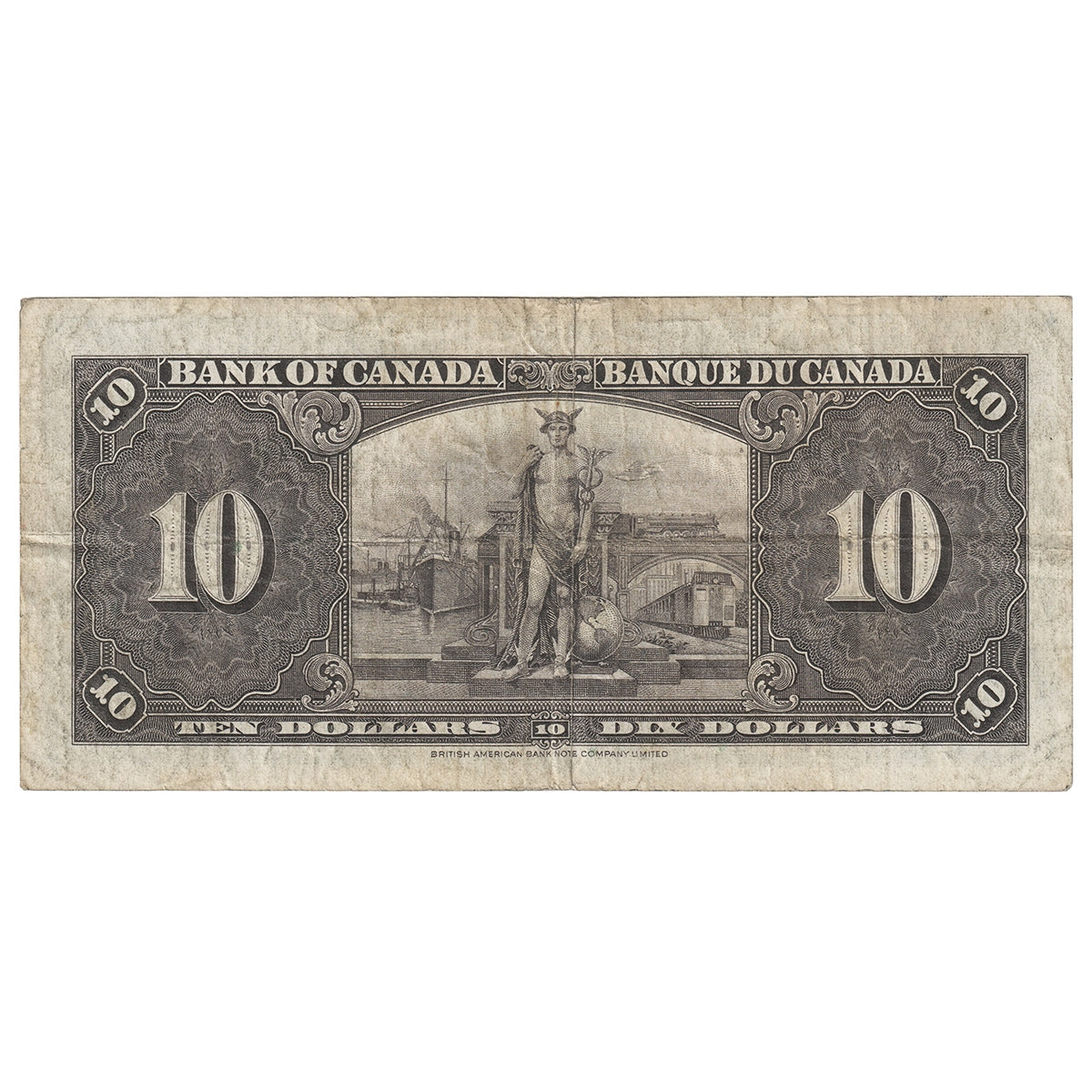 BC-24c 1937 Canada $10 Coyne-Towers, A/T, F