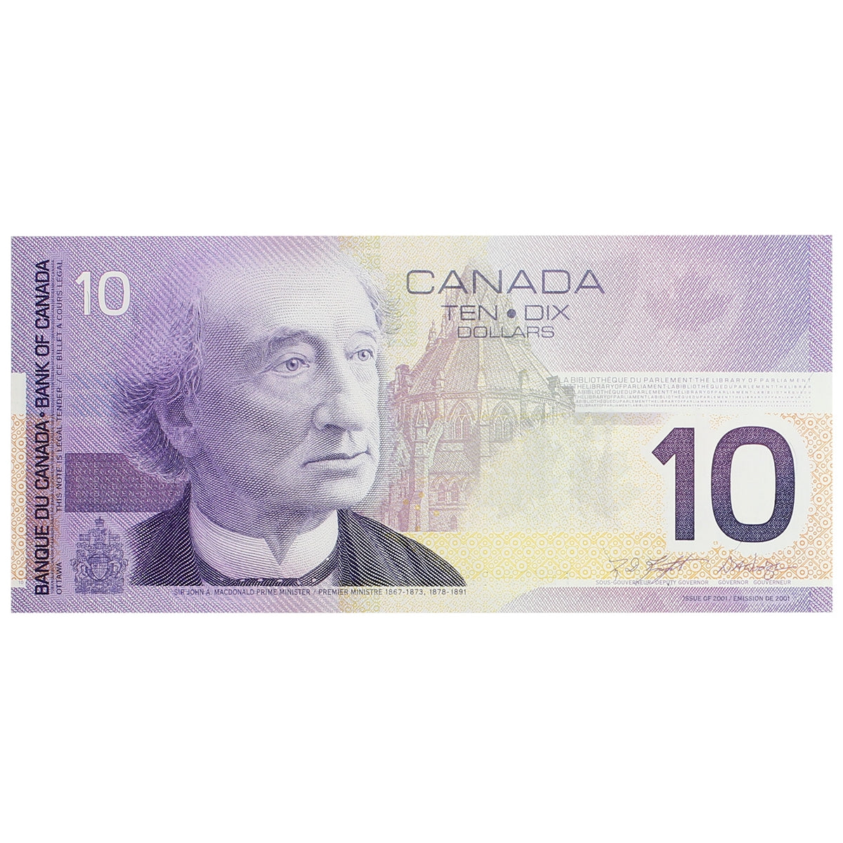 BC-63b 2002 Canada $10 Knight-Dodge, FEK, AU-UNC (AU55)
