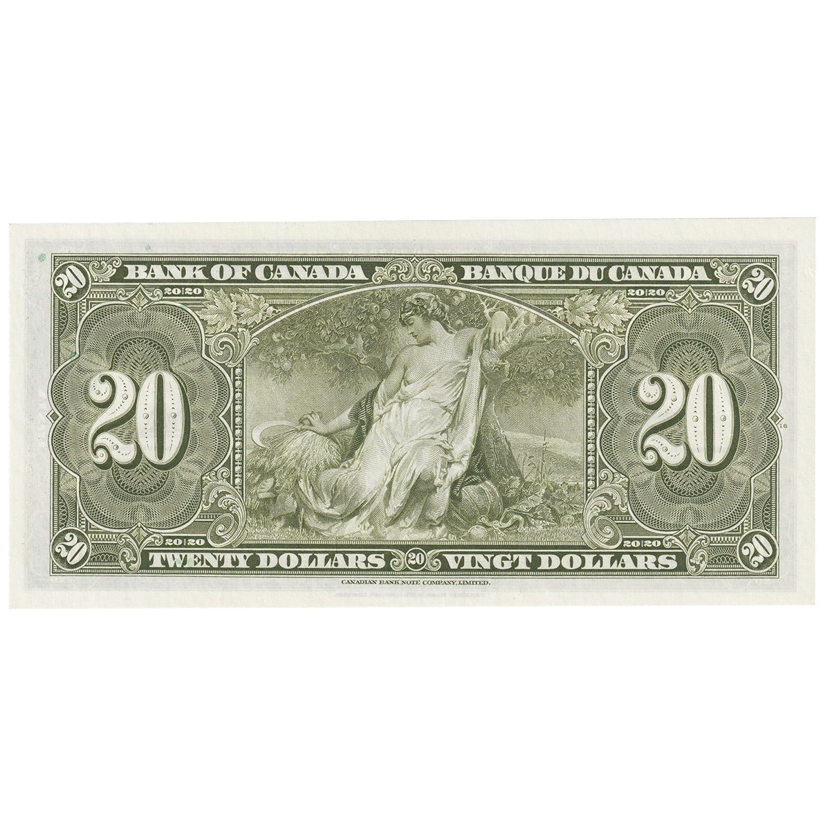 BC-25c 1937 Canada $20 Coyne-Towers, K/E, UNC