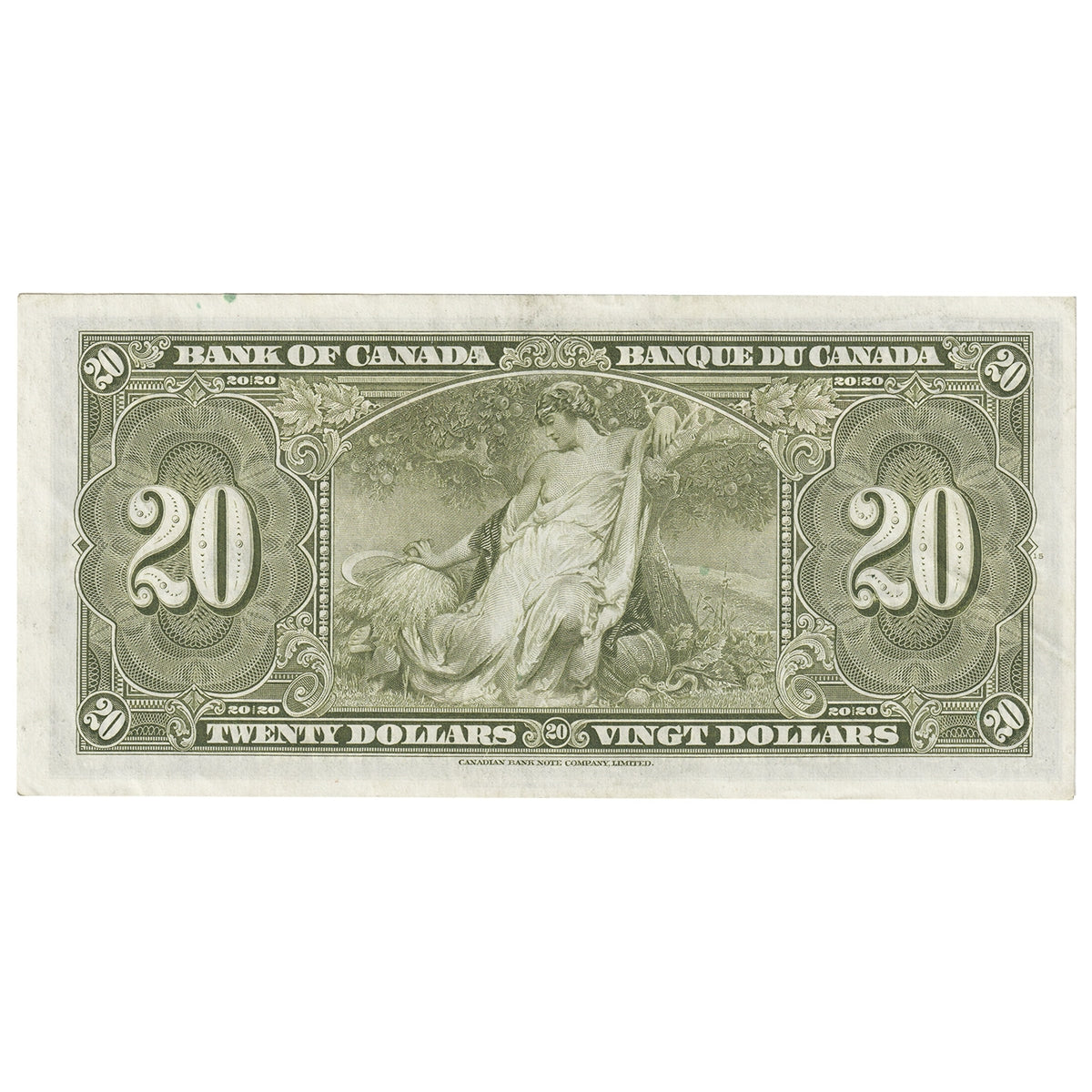 BC-25c 1937 Canada $20 Coyne-Towers, K/E, AU-UNC (AU55)