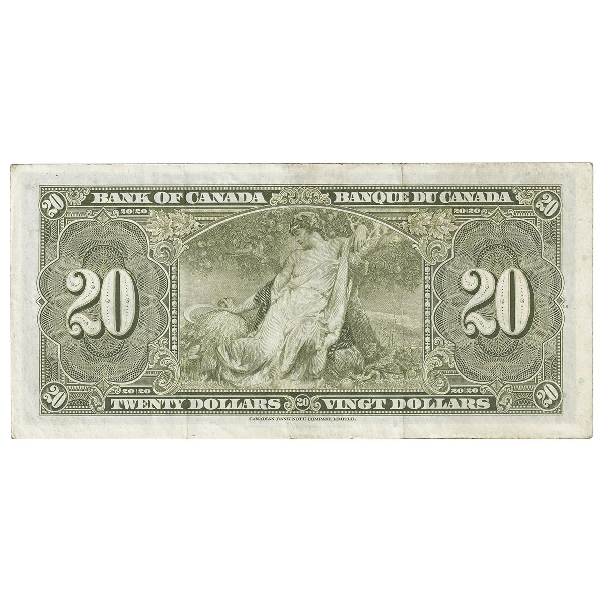 BC-25c 1937 Canada $20 Coyne-Towers, L/E, VF-EF