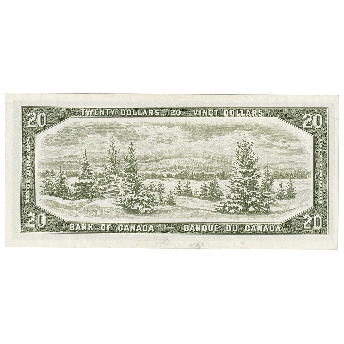 BC-41a 1954 Canada $20 Beattie-Coyne, F/E, Almost Uncirculated (AU50)
