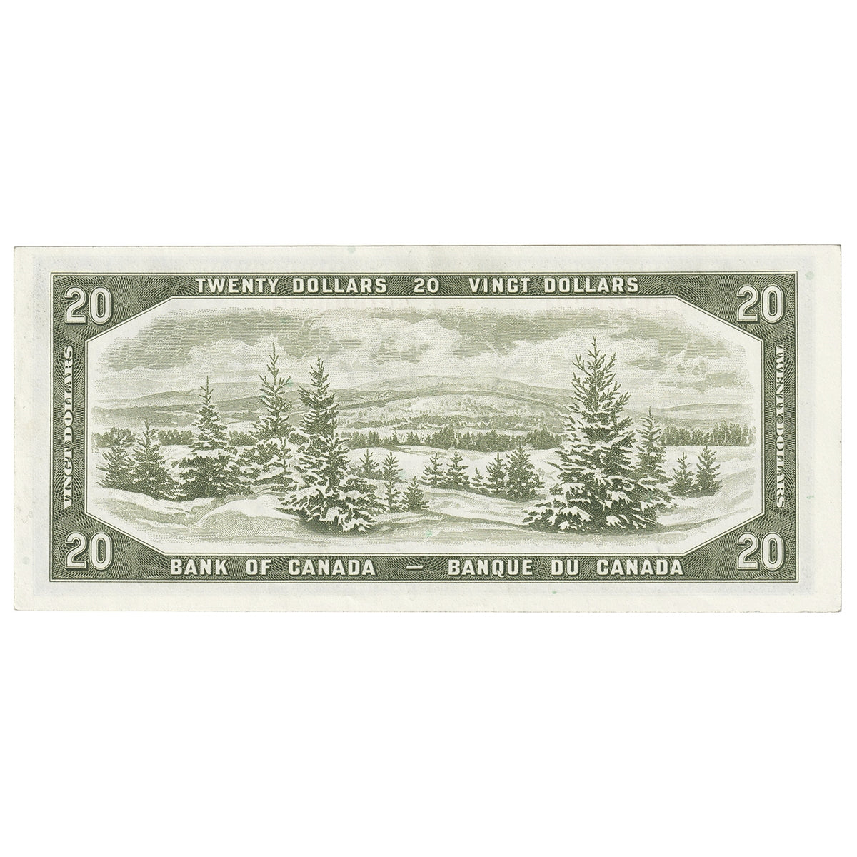 BC-41a 1954 Canada $20 Beattie-Coyne, G/E, Almost Uncirculated (AU50)
