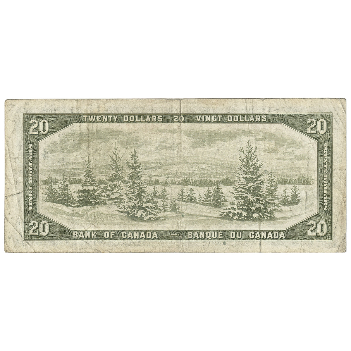 BC-41a 1954 Canada $20 Beattie-Coyne, K/E, Fine (F12)