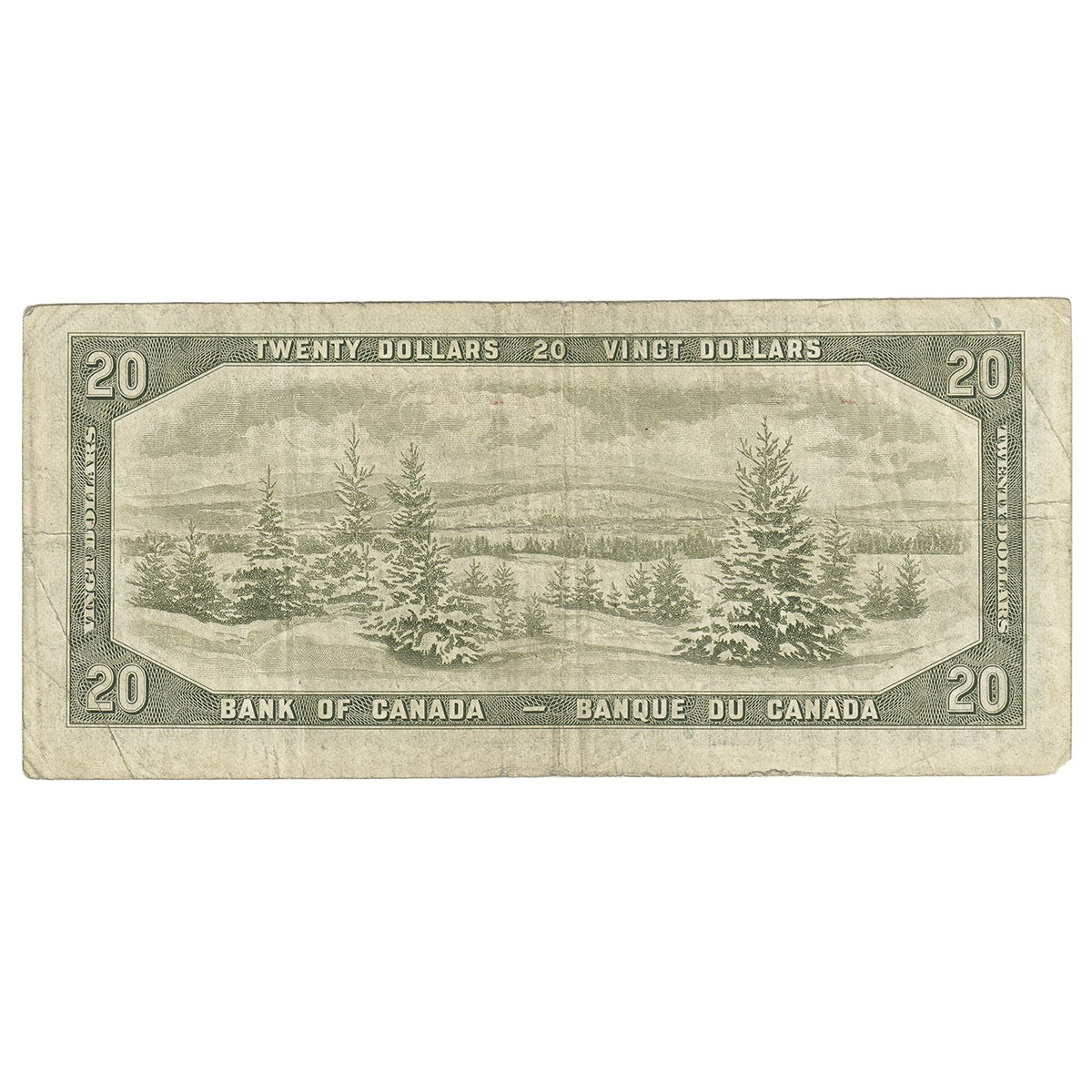 BC-41b 1954 Canada $20 Beattie-Rasminsky, P/E, F