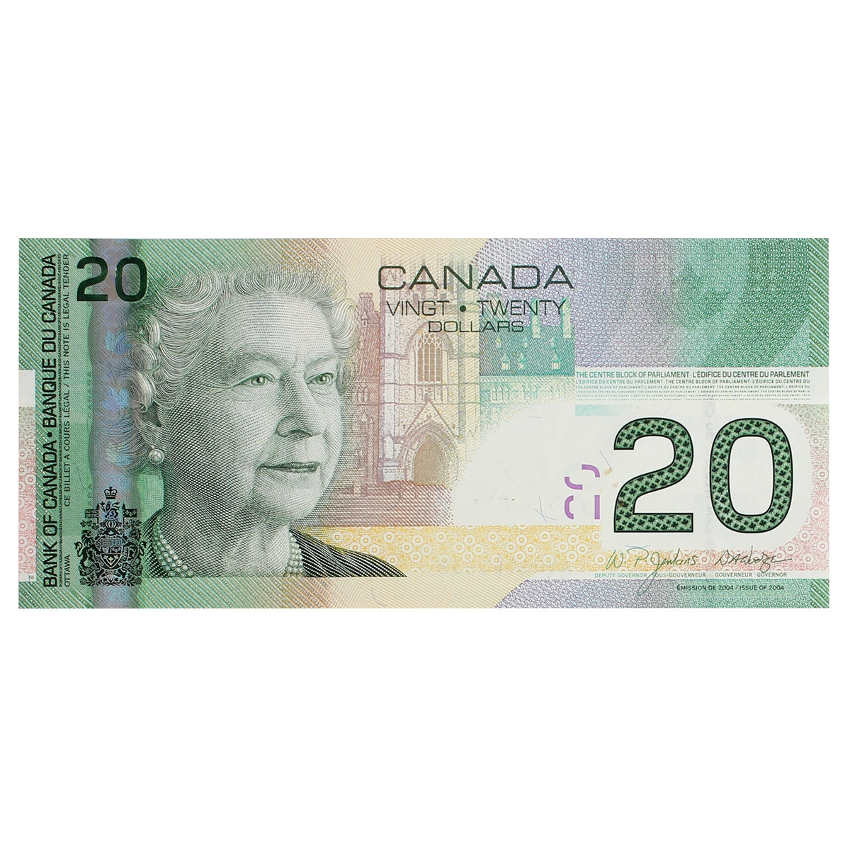 BC-64a 2004 Canada $20 Jenkins-Dodge, AYR, Uncirculated (MS60)