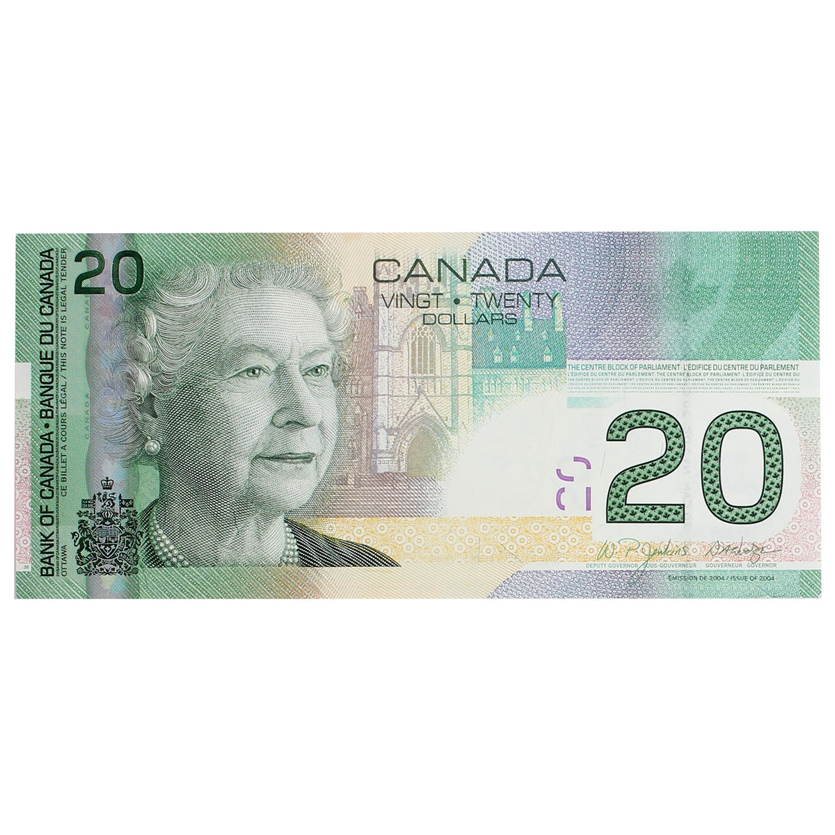 BC-64a-i 2007 Canada $20 Jenkins-Dodge, ELS, Uncirculated (MS60)