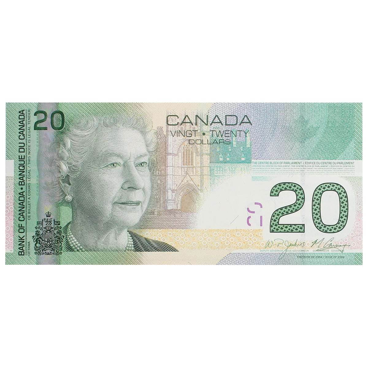 BC-64b 2008 Canada $20 Jenkins-Carney, ERL, Uncirculated (MS60)