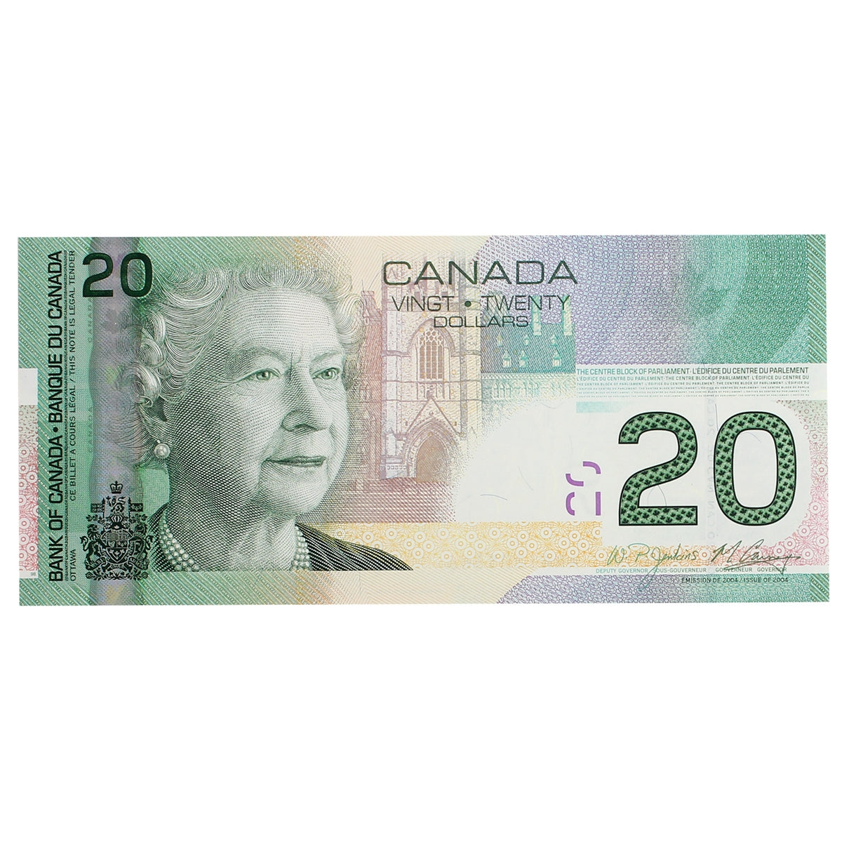 BC-64b-i 2008 Canada $20 Jenkins-Carney, ARR, Choice Uncirculated (CUNC63)