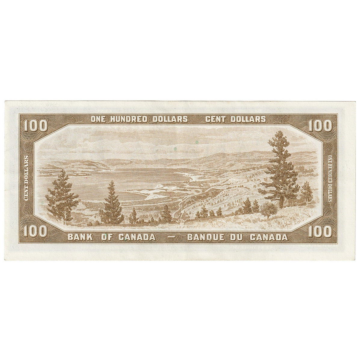 BC-35b 1954 Canada $100 Beattie-Coyne, Devil's Face, A/J, EF