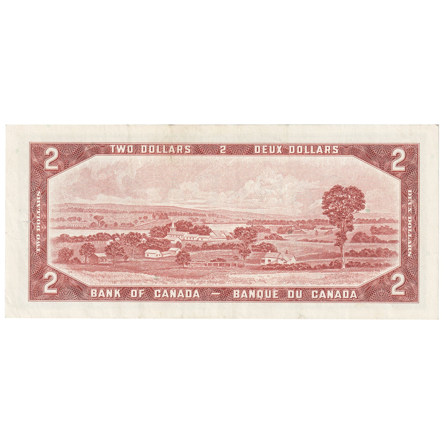 BC-38b 1954 Canada $2 Beattie-Rasminsky, G/U, Very Fine (VF20)