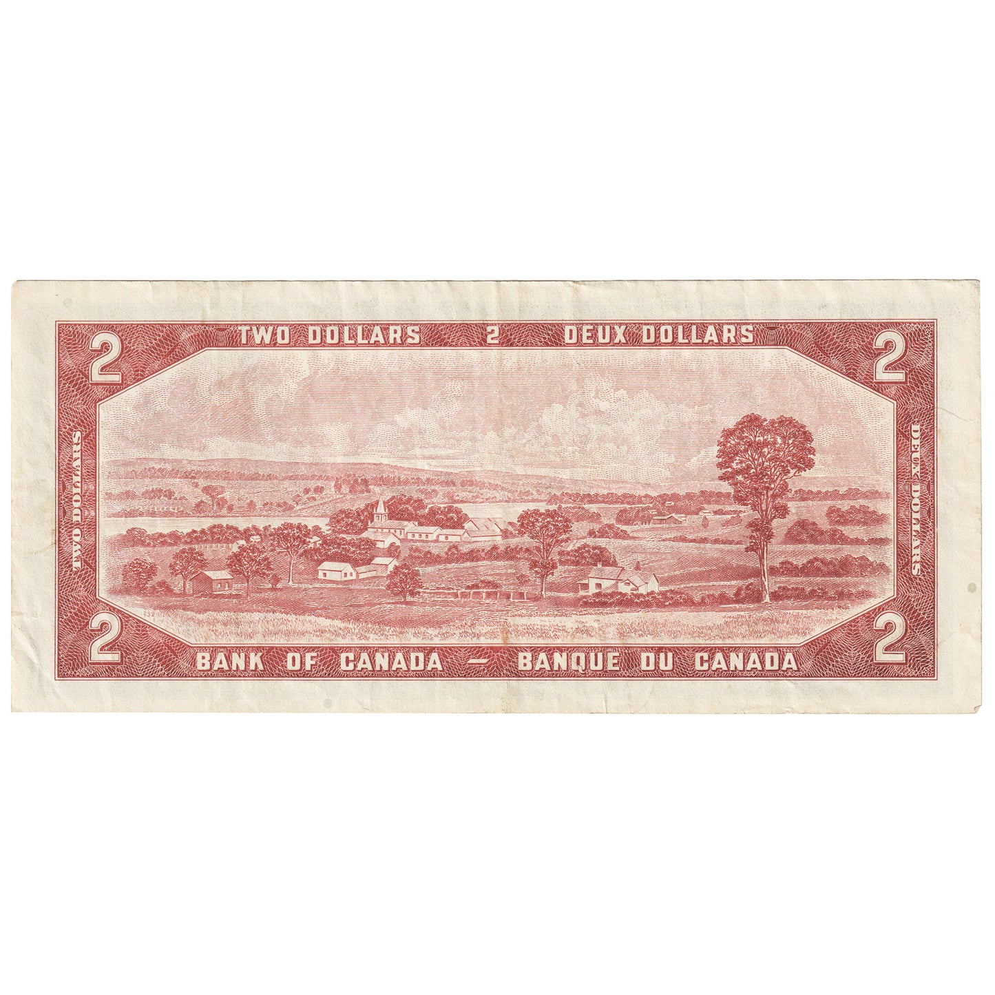 BC-38b 1954 Canada $2 Beattie-Rasminsky, I/U, Very Fine (VF20)