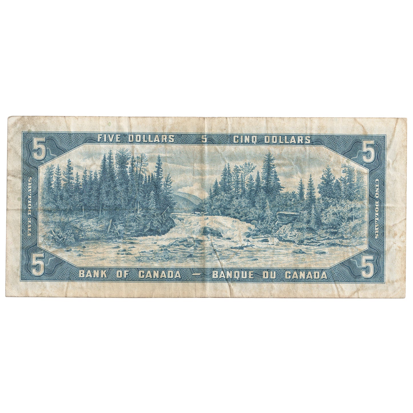 BC-39a-i 1954 Canada $5 Beattie-Coyne, X/C, VF