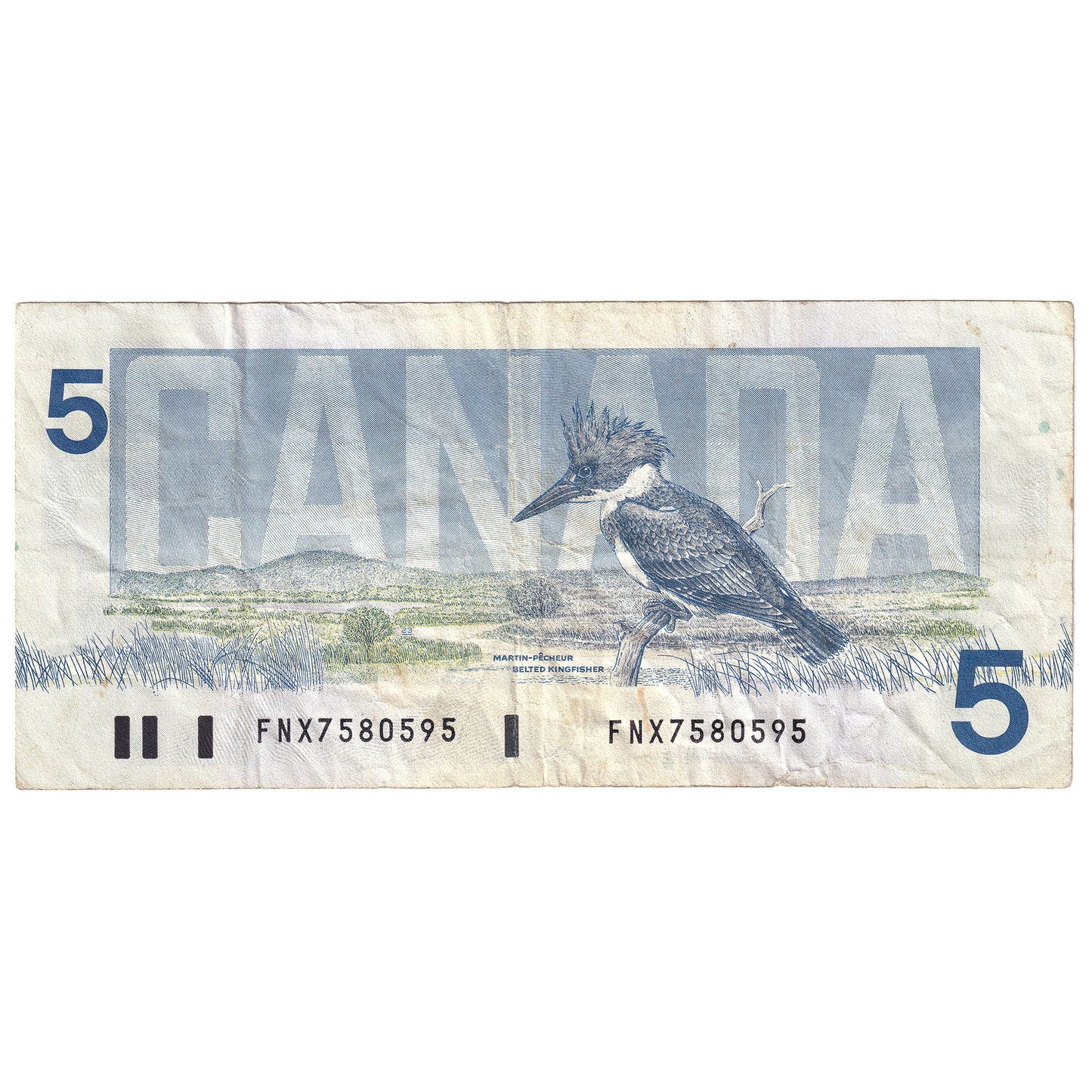 BC-56bA 1986 Canada $5 Thiessen-Crow, FNX Above 7.08M, Circ