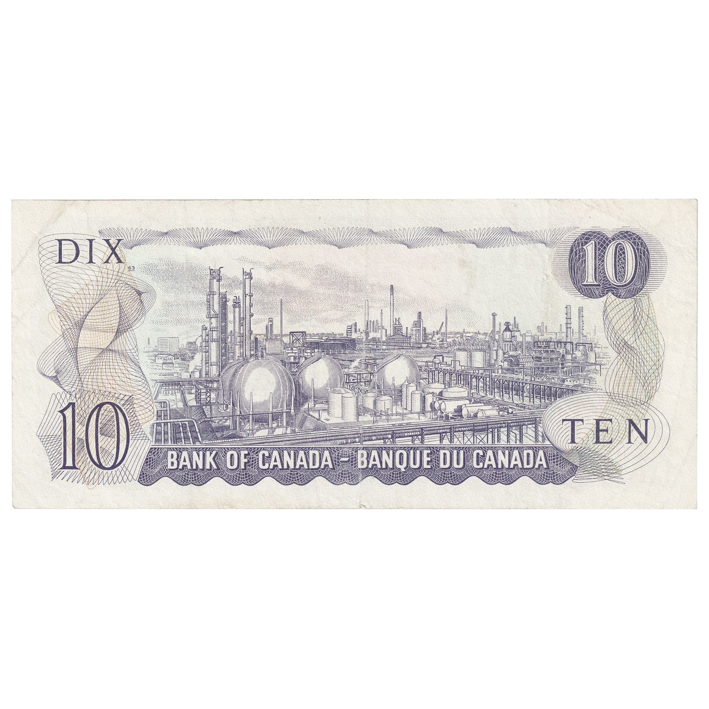 BC-49eA 1971 Canada $10 Thiessen-Crow, EDX, Circ