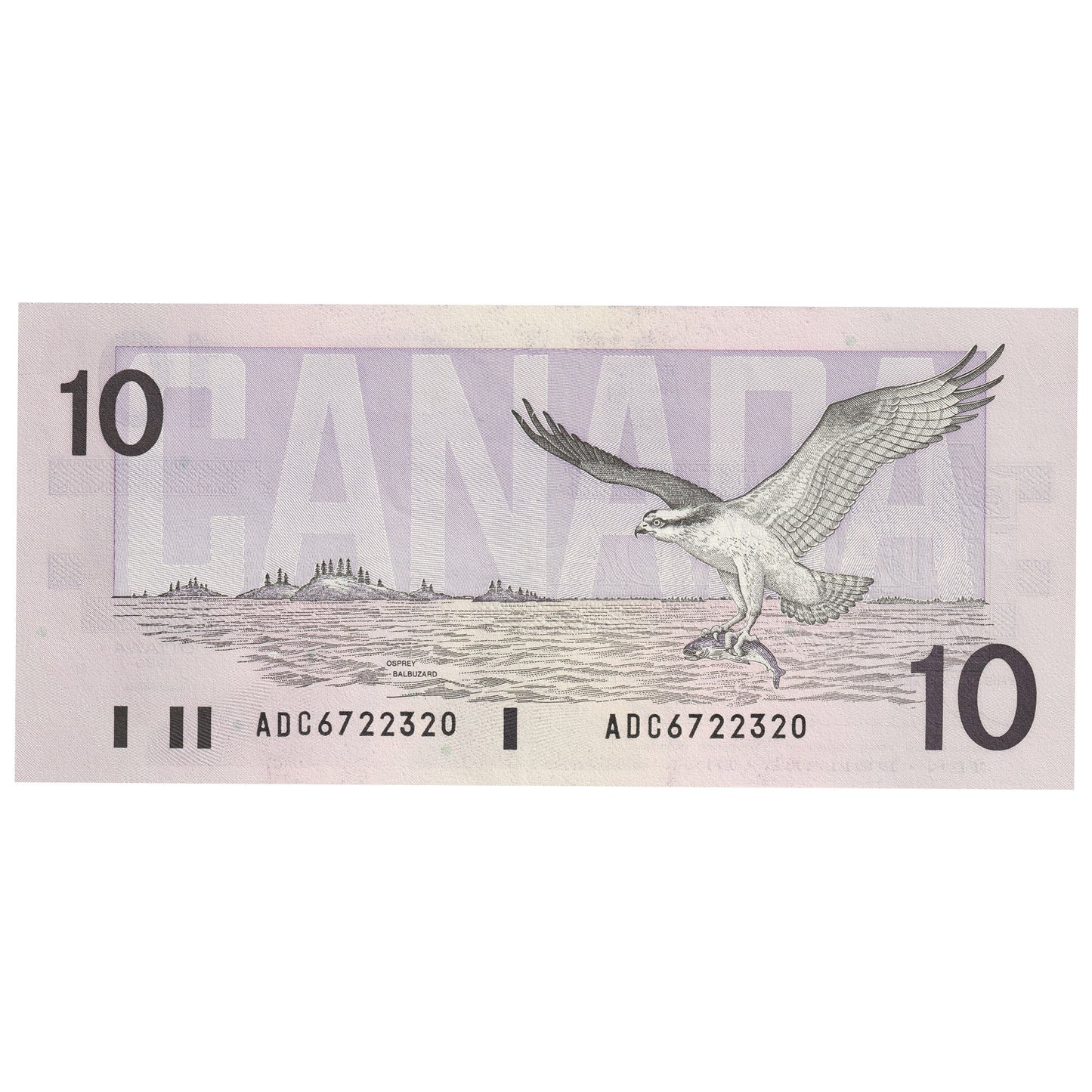 BC-57a 1989 Canada $10 Thiessen-Crow, ADC, AU-UNC