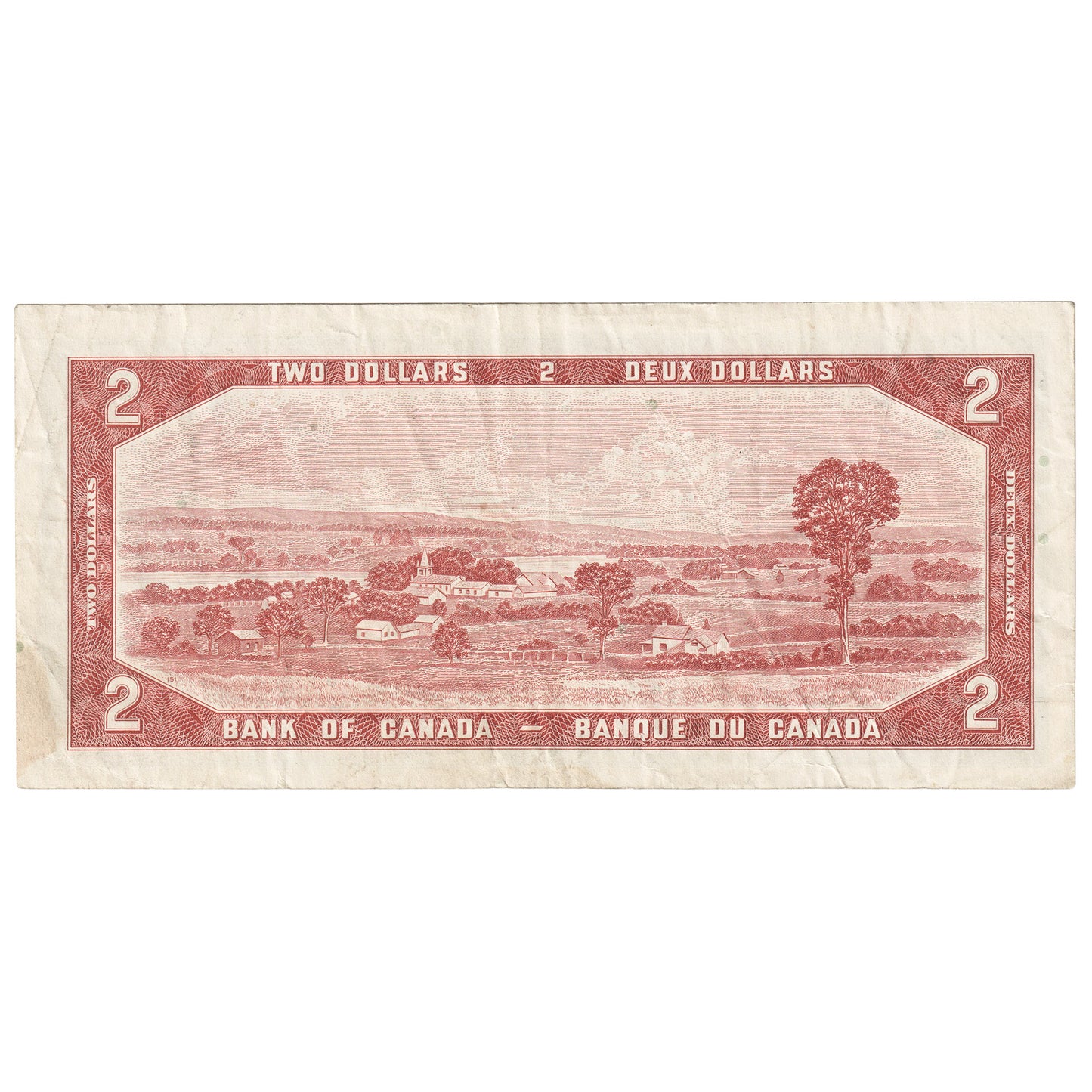 BC-38c 1954 Canada $2 Bouey-Rasminsky, B/G, Very Fine (VF20)