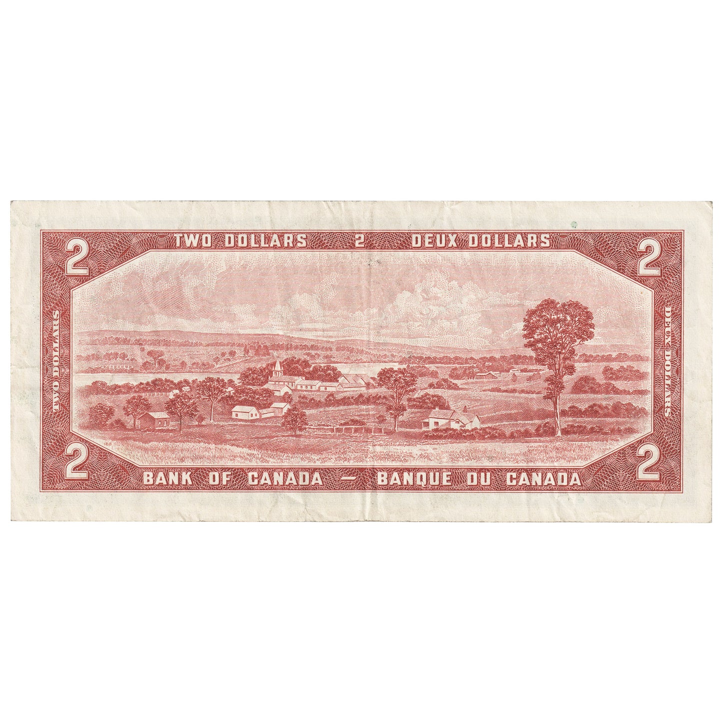 BC-38c 1954 Canada $2 Bouey-Rasminsky, J/G, Very Fine (VF20)