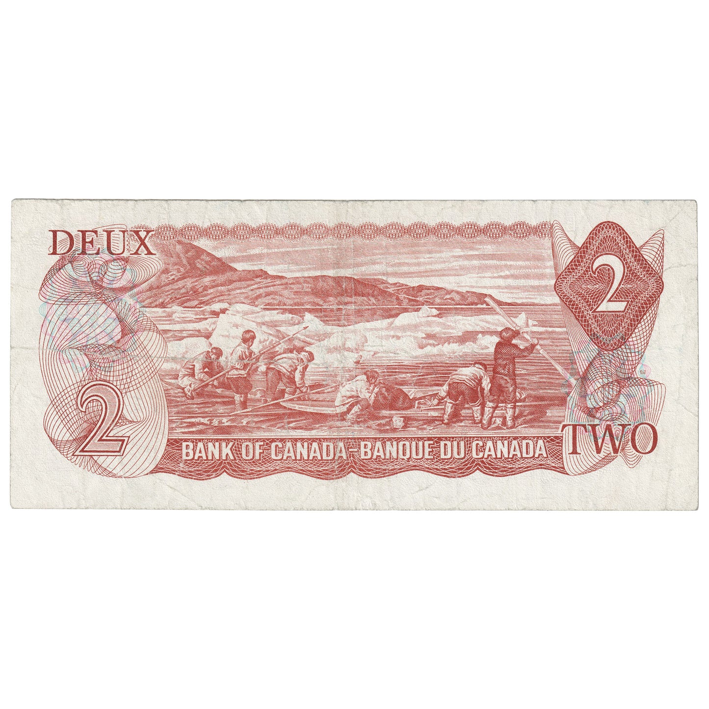 BC-47bA 1974 Canada $2 Crow-Bouey, ABX, Circulated