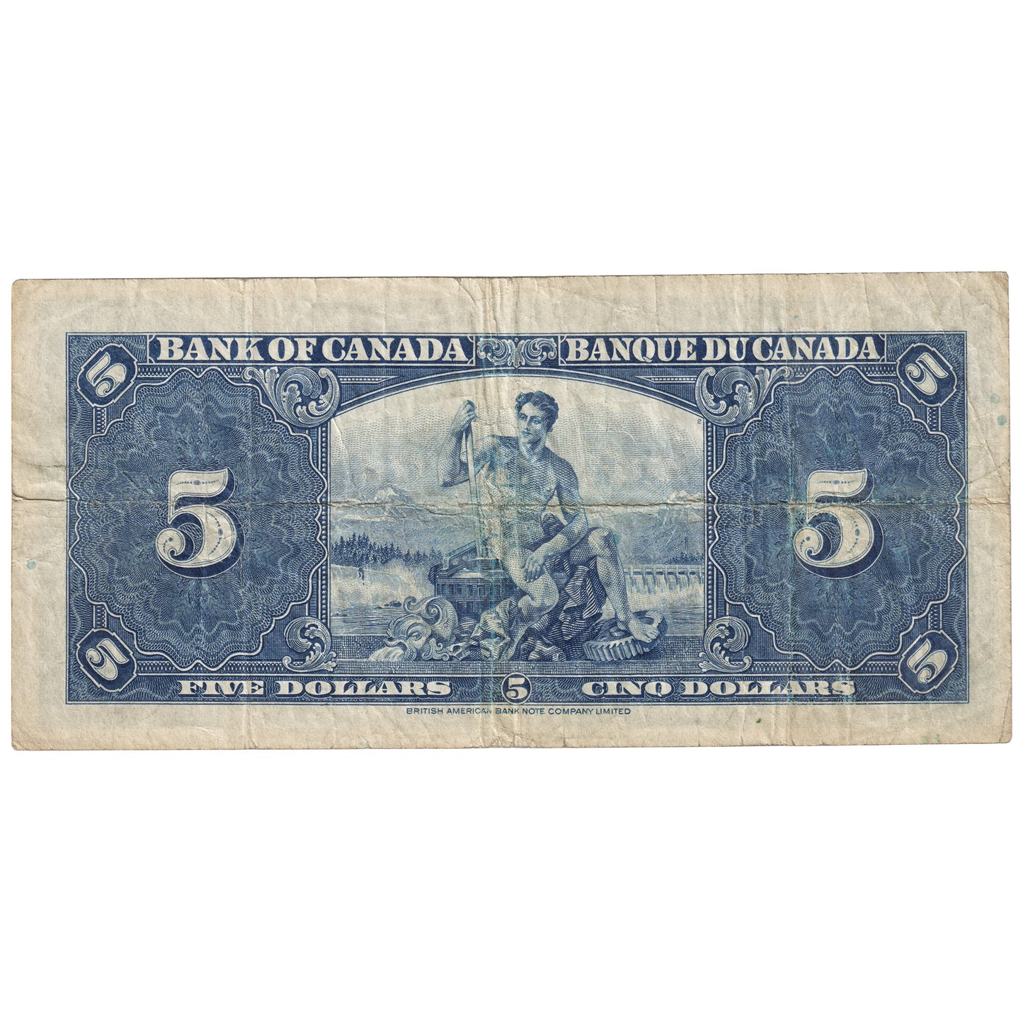 BC-23a 1937 Canada $5 Osborne-Towers, A/C, F