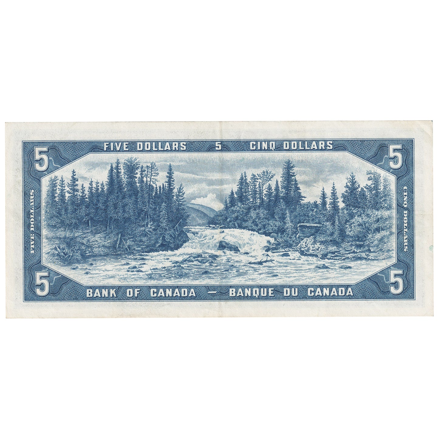 BC-31a 1954 Canada $5 Coyne-Towers, Devil's Face, B/C, EF-AU (EF45)