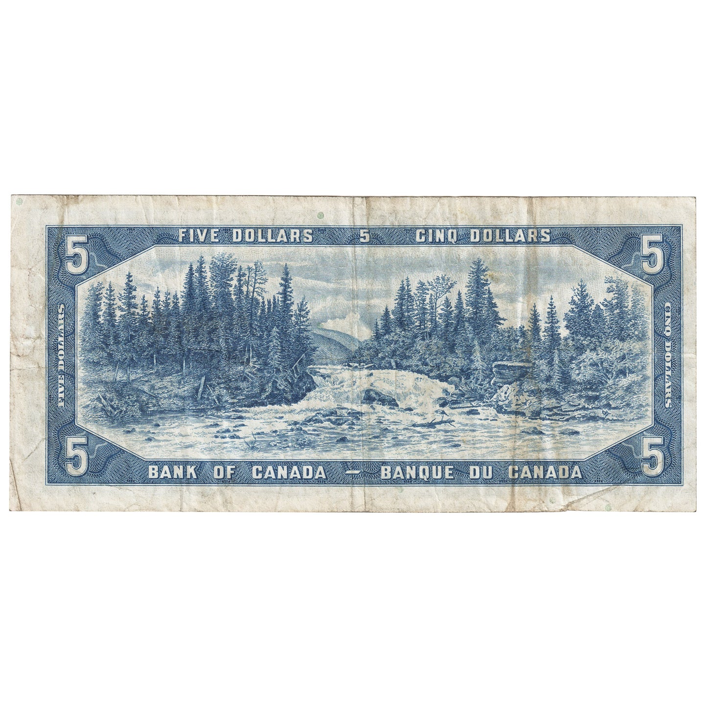 BC-39a 1954 Canada $5 Beattie-Coyne, J/C, F-VF (F15)