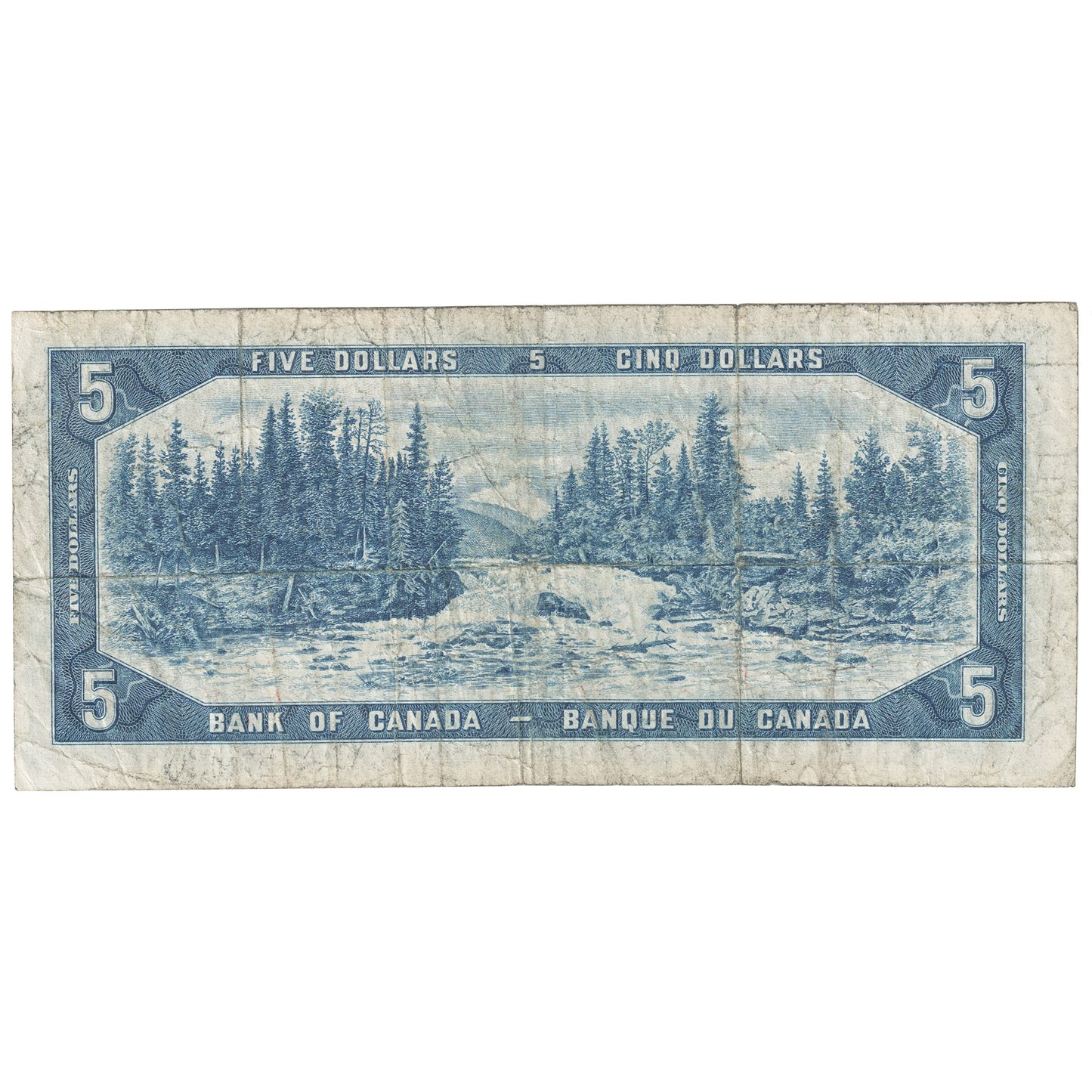 BC-39a 1954 Canada $5 Beattie-Coyne, M/C, Circulated