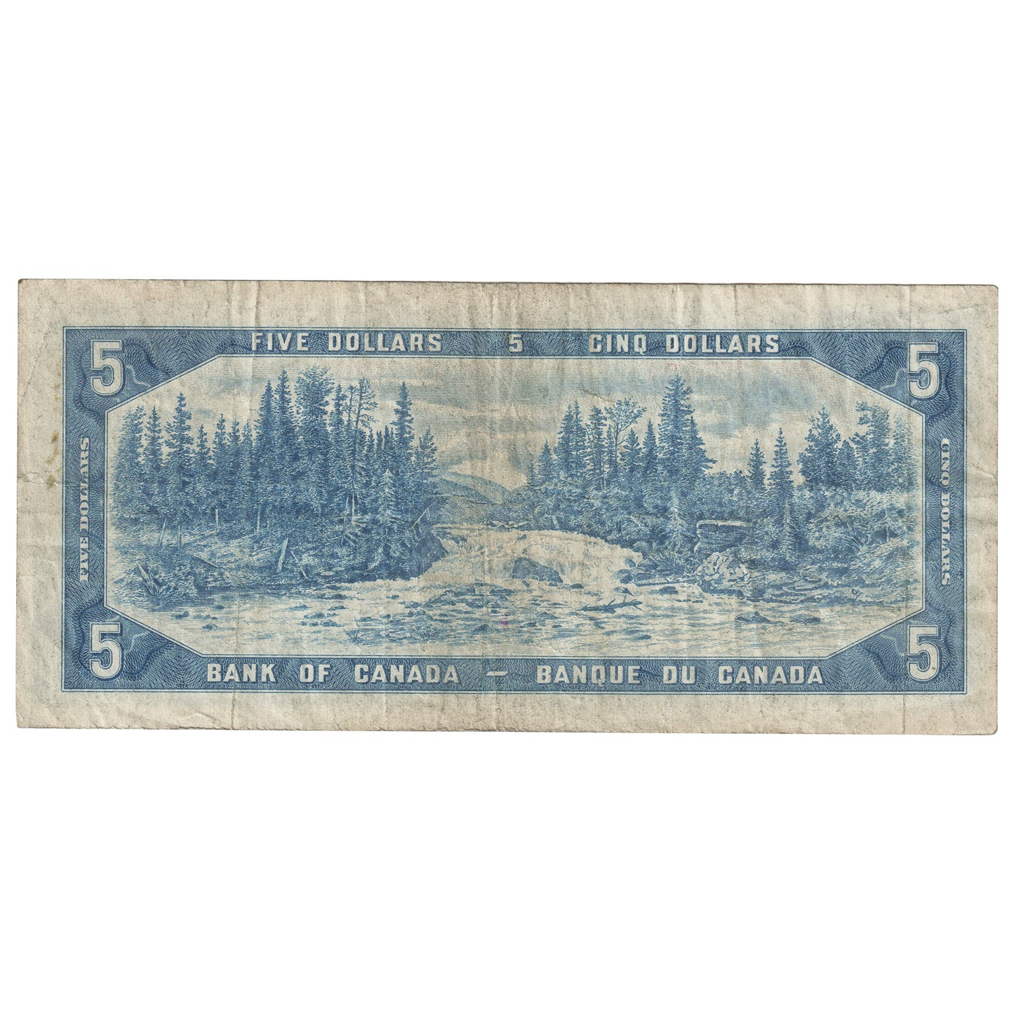 BC-39a 1954 Canada $5 Beattie-Coyne, O/C, F-VF