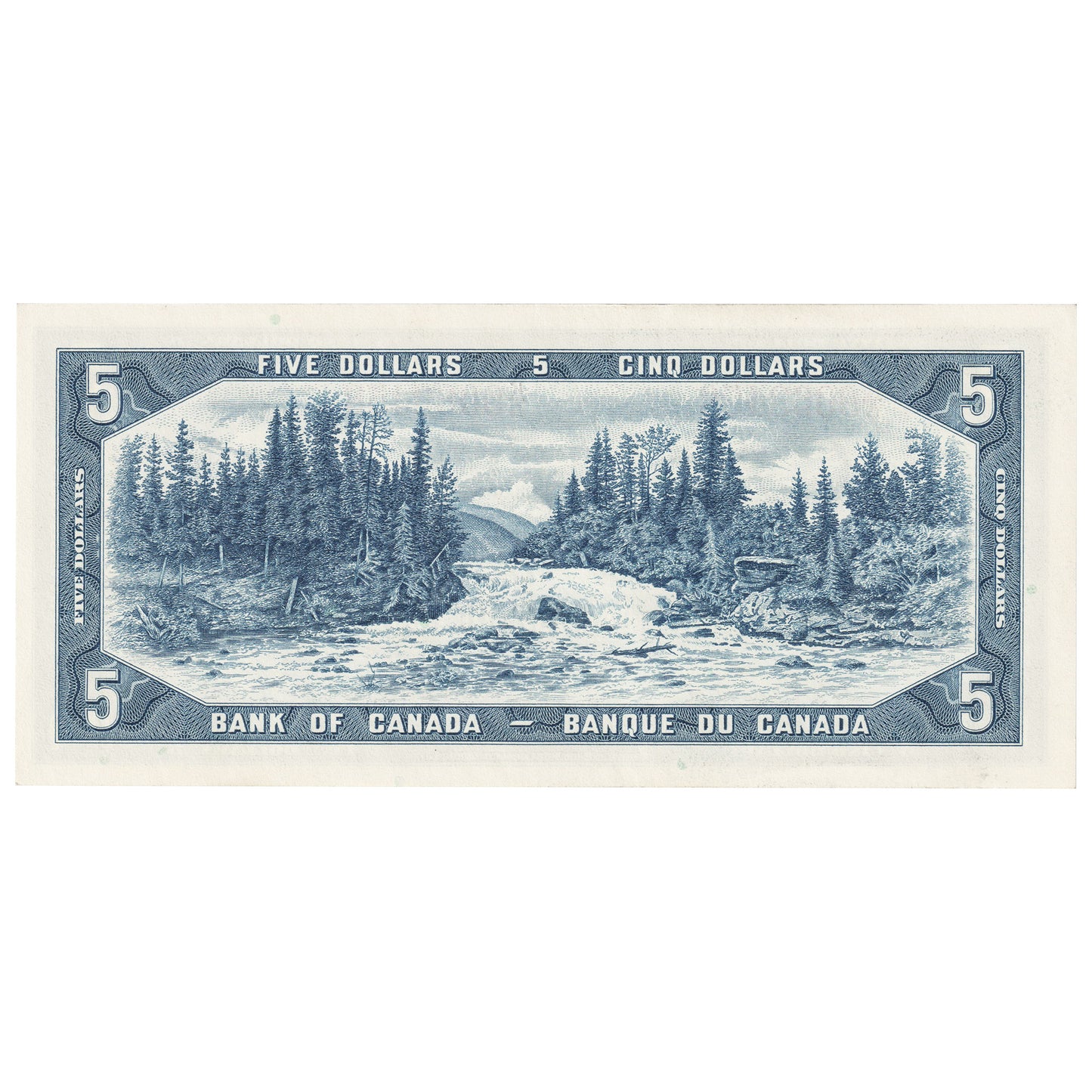 BC-39b 1954 Canada $5 Beattie-Rasminsky, K/S, AU-UNC