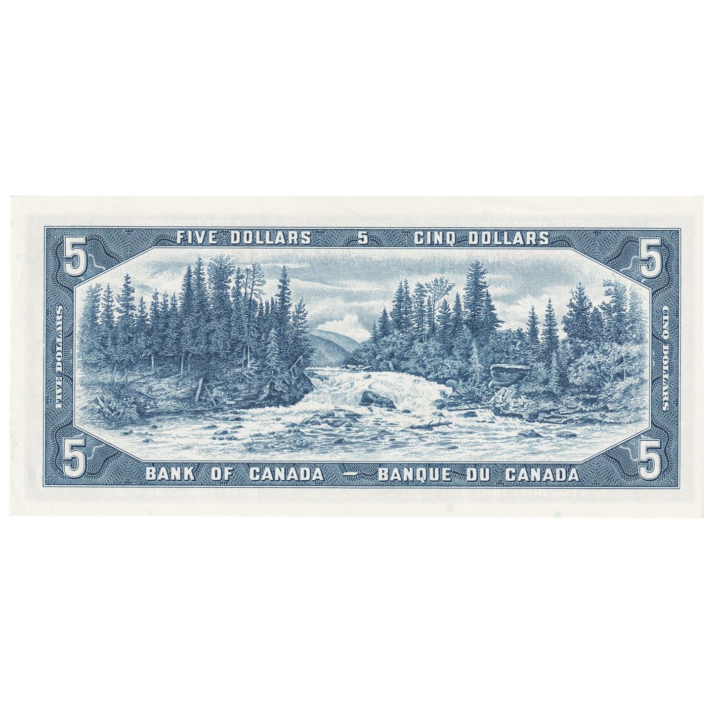 BC-39b 1954 Canada $5 Beattie-Rasmisnky, N/S, AU-UNC (AU55)
