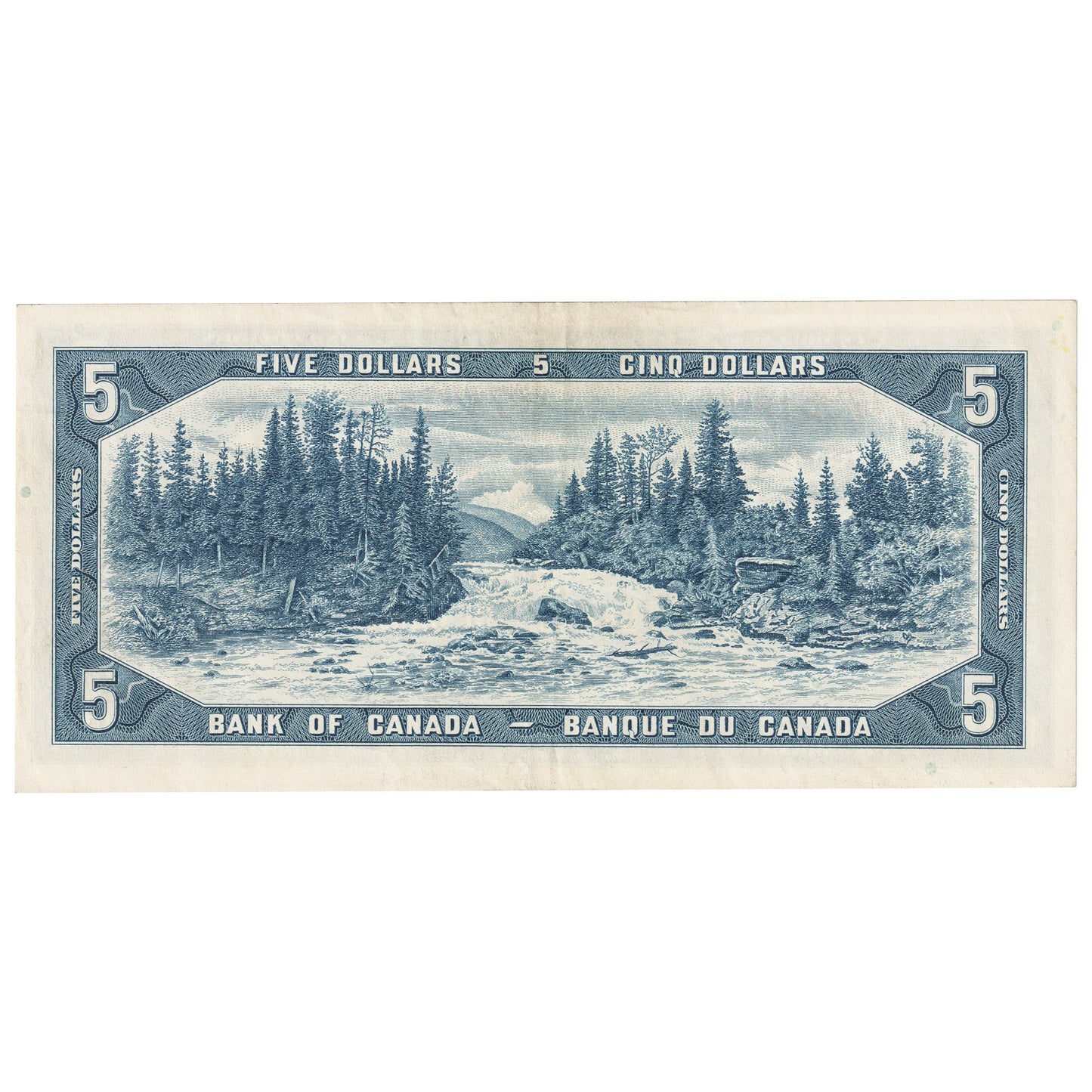 BC-39b 1954 Canada $5 Beattie-Rasminsky, N/S, EF-AU