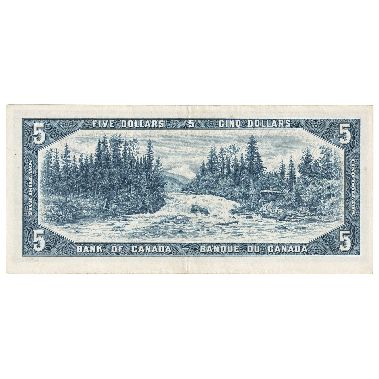 BC-39b 1954 Canada $5 Beattie-Rasminsky, S/S, Extra Fine (EF40)