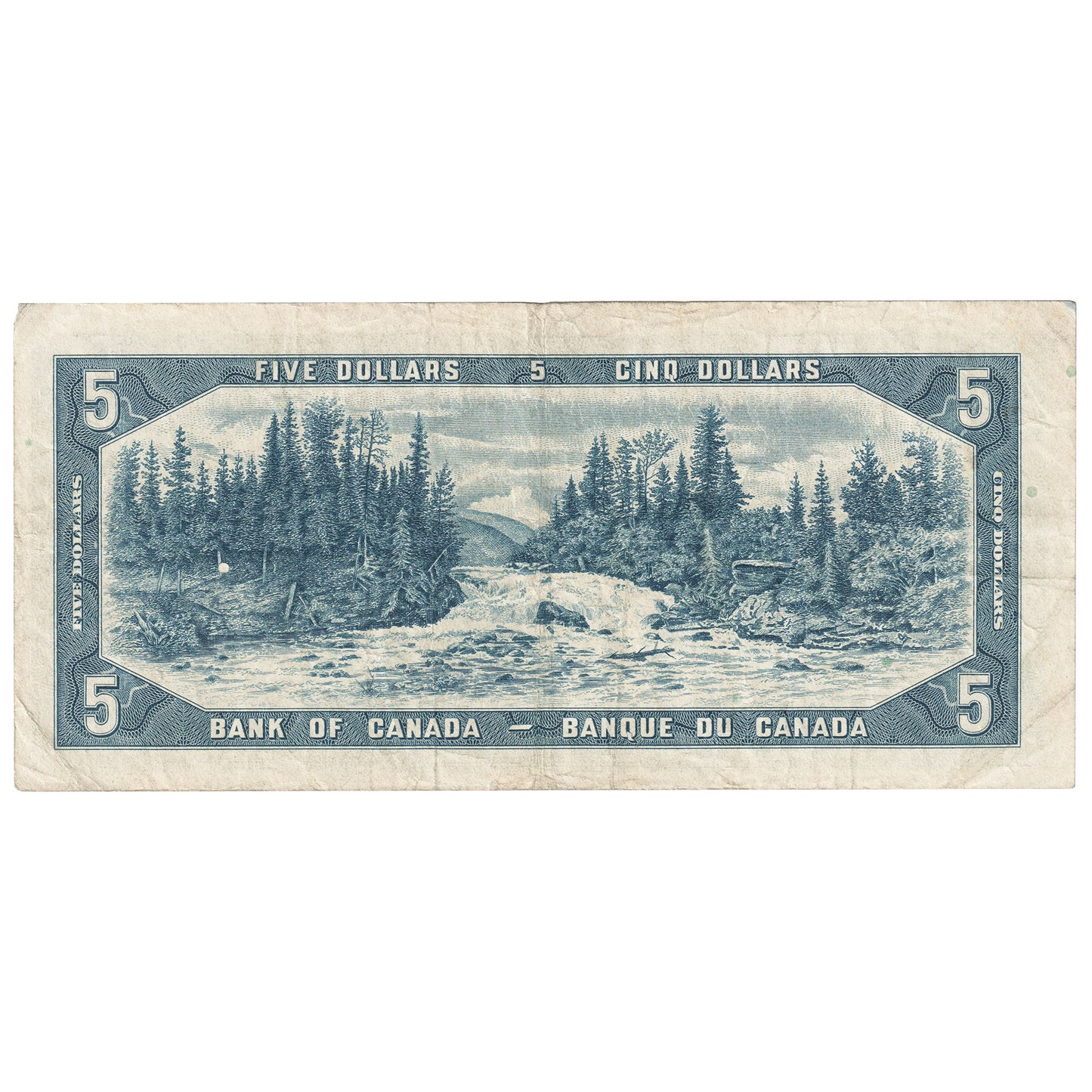 BC-39b 1954 Canada $5 Beattie-Rasminsky, F/X, F-VF (F15)